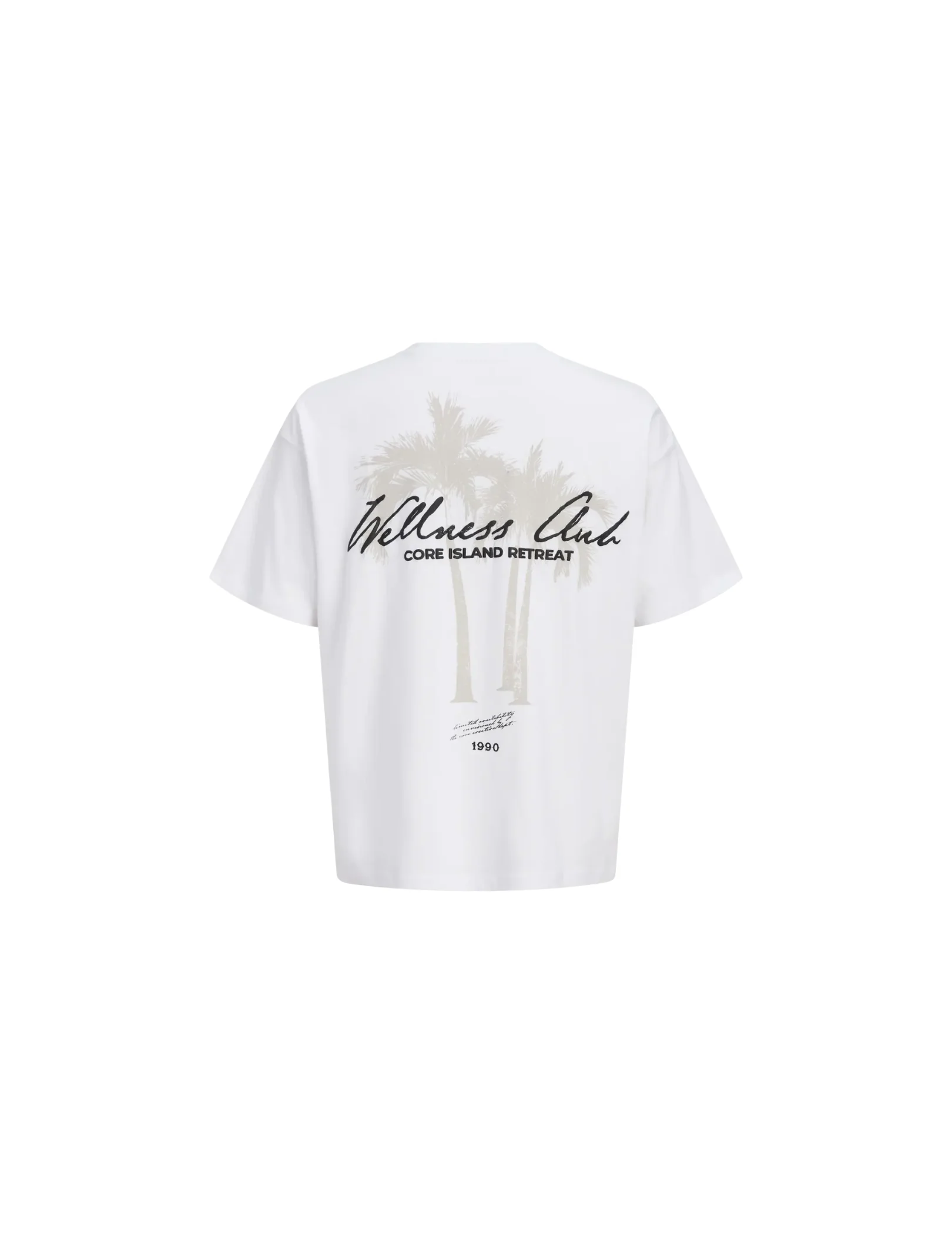 T-Shirt Jack & Jones bianca con grafica posteriore - Image 2