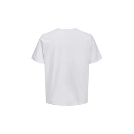 T-Shirt Jack & Jones bianca con stampa frontale e logo - Image 2