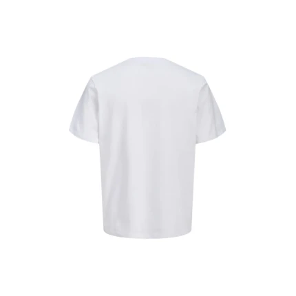 T-Shirt Jack & Jones bianca con stampa tropicale e logo - Image 2