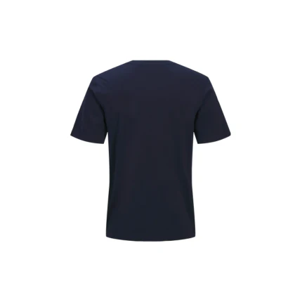 T-Shirt Jack & Jones blu navy con stampa frontale e logo - Image 2