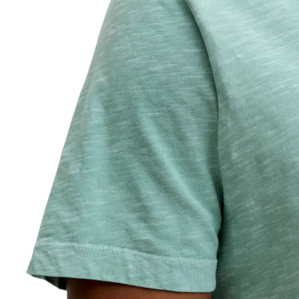 T-Shirt Jack & Jones verde acqua con bottoncini al collo - Image 4
