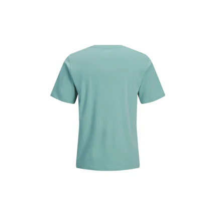 T-Shirt Jack & Jones verde acqua con stampa frontale e logo - Image 2