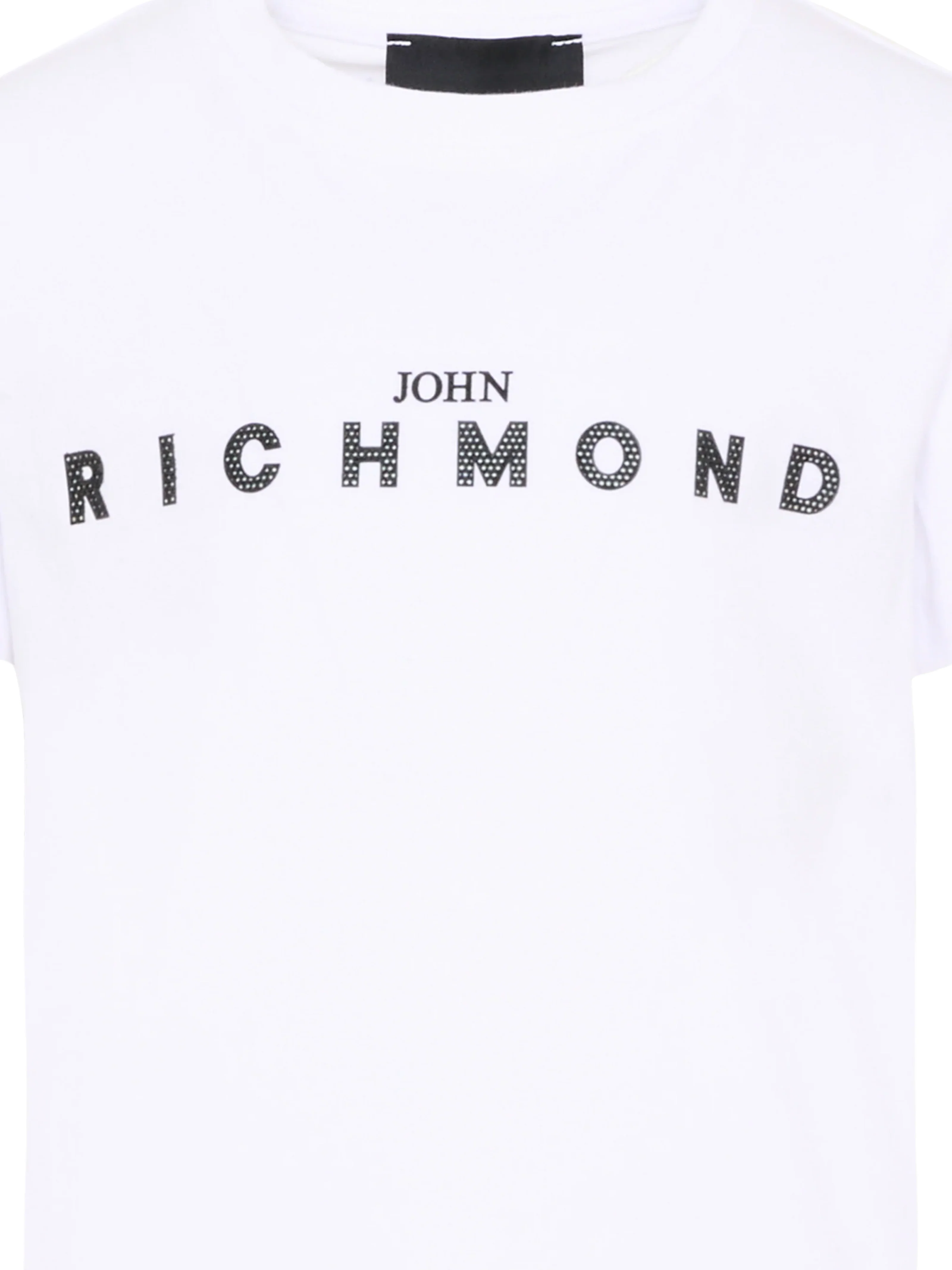 T-Shirt John Richmond bianca con stampa maxi "Richmond" - Image 2