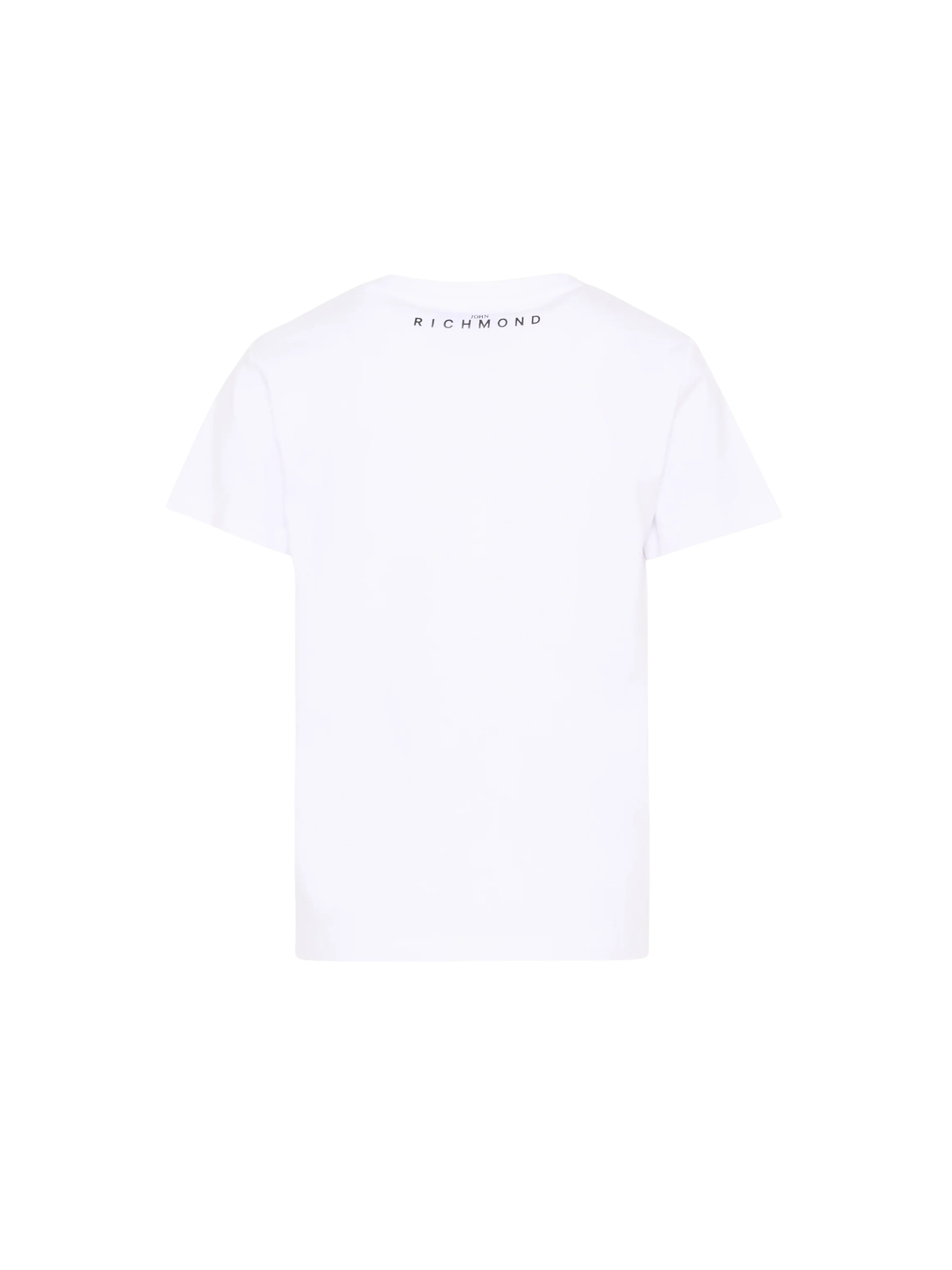 T-Shirt John Richmond bianca con stampa maxi "Richmond" - Image 3