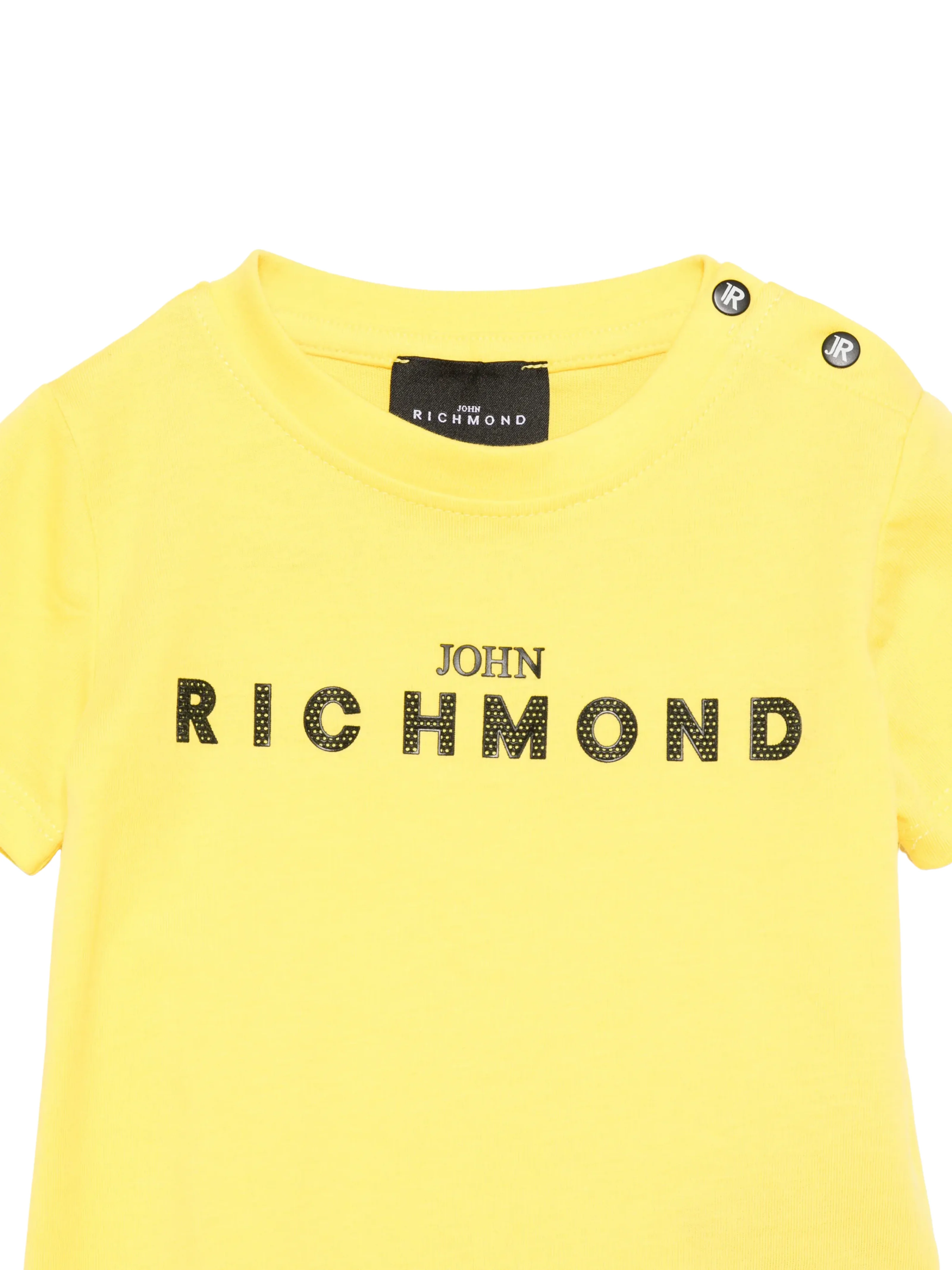 T-Shirt John Richmond gialla con logo nero - Image 3