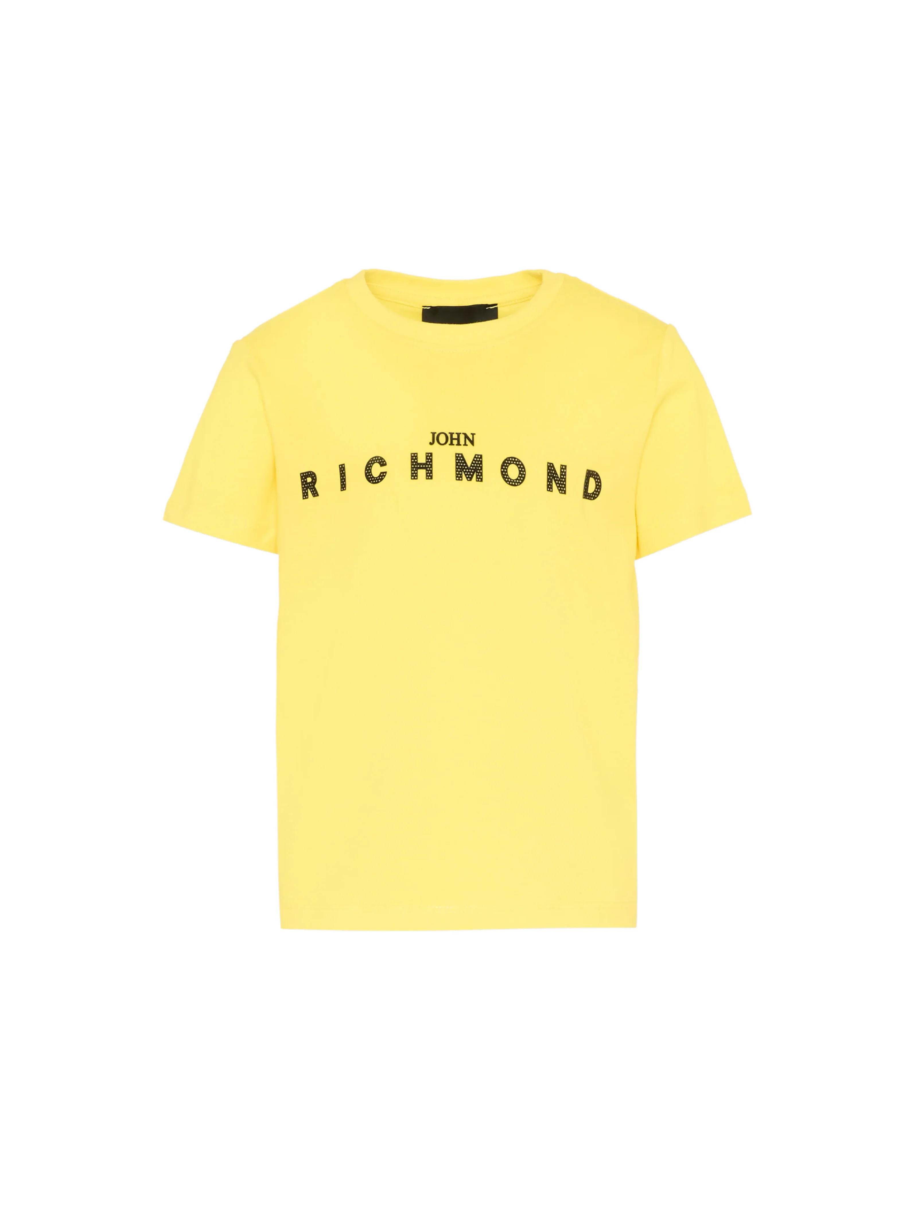 T-Shirt John Richmond gialla con stampa maxi "Richmond"