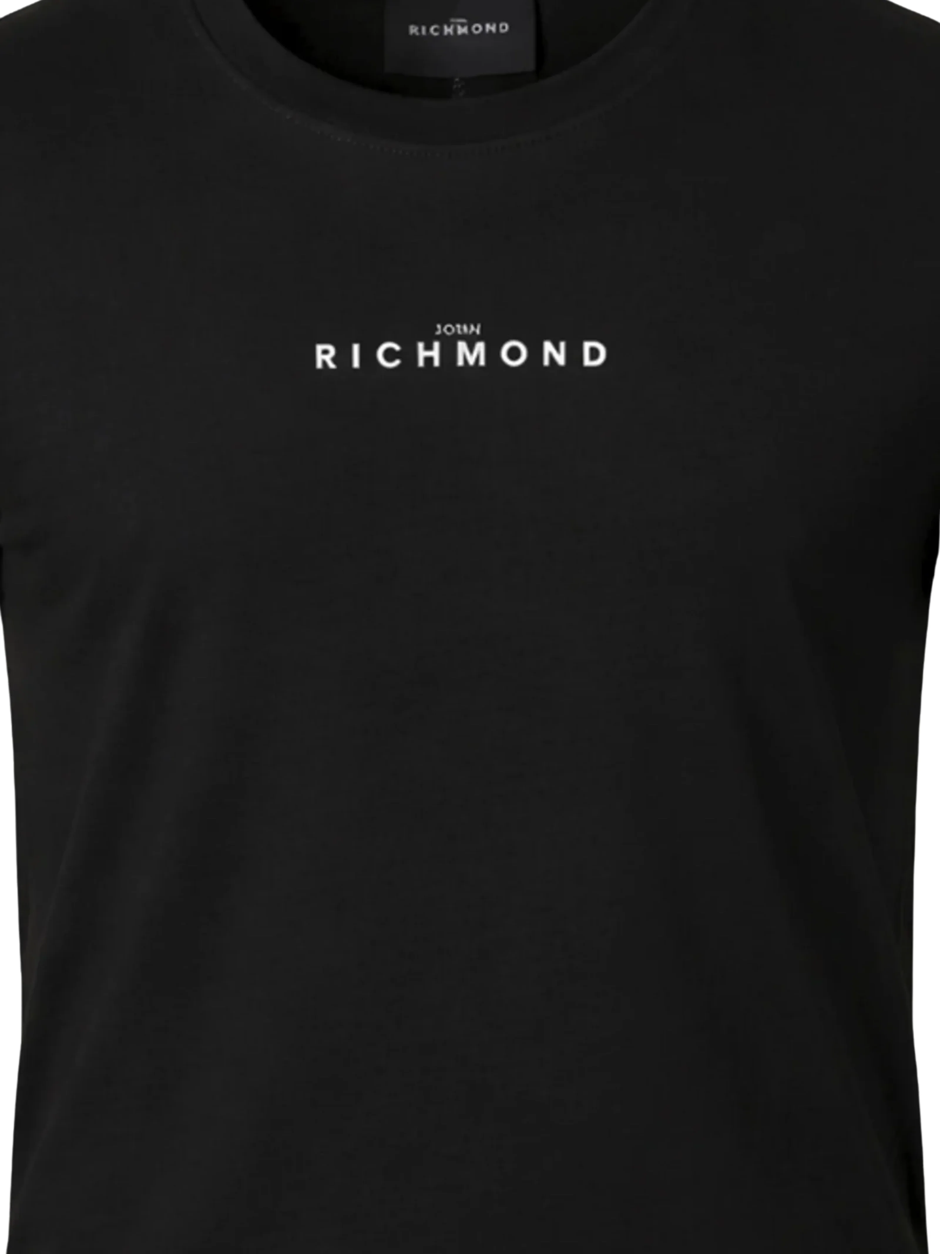 T-Shirt John Richmond nera con logo lettering - Image 3