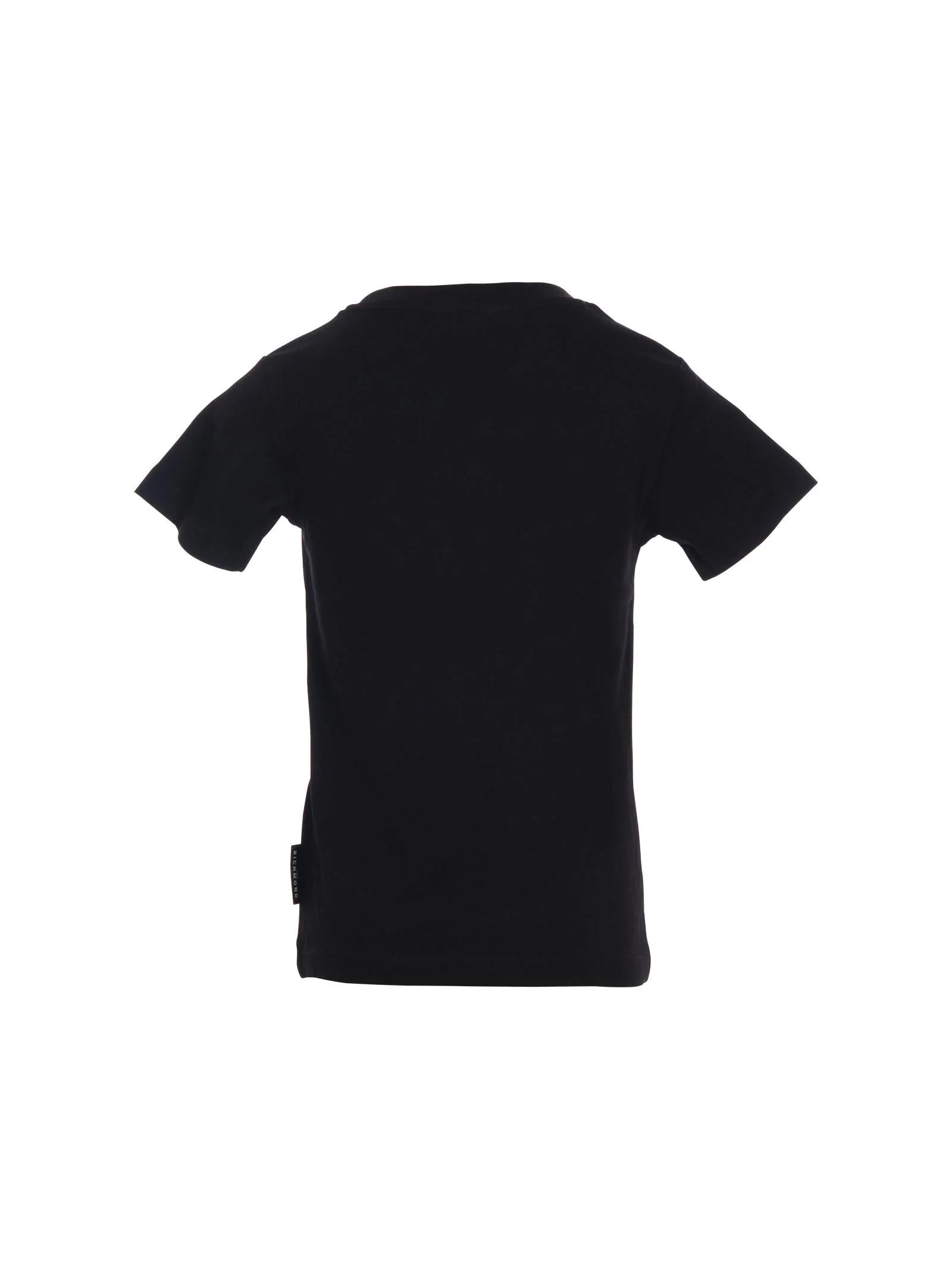 T-Shirt John Richmond nera con logo tono su tono - Image 3