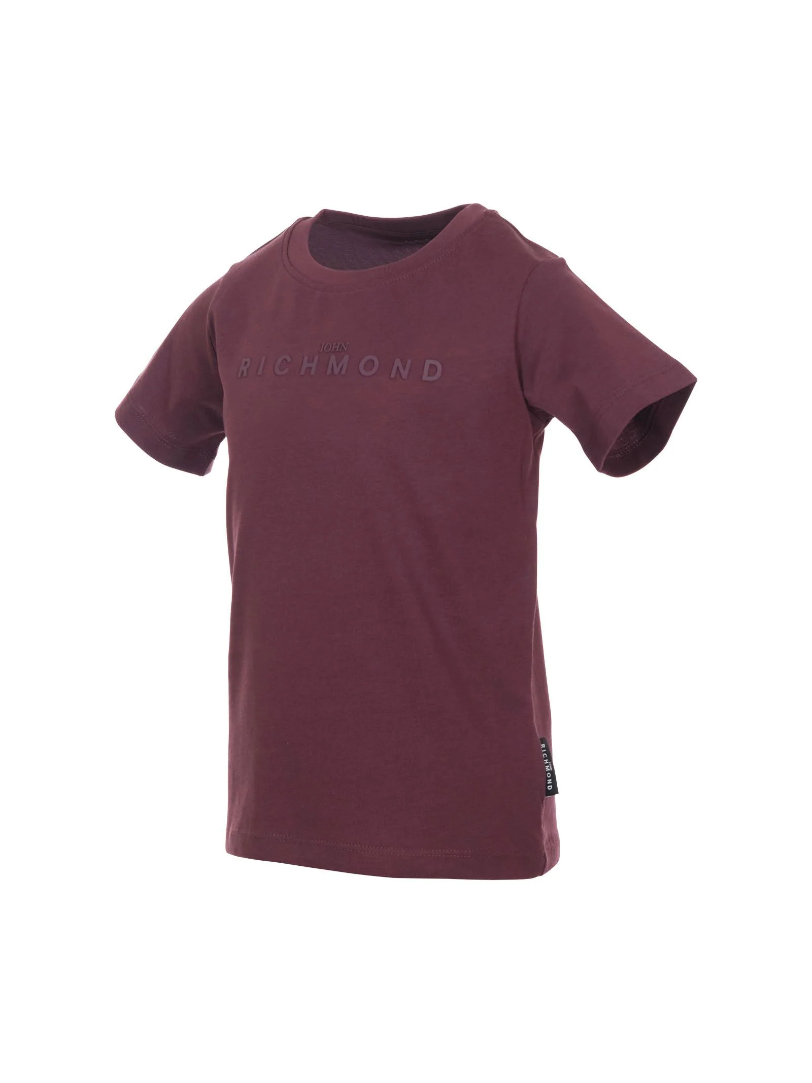 T-Shirt John Richmond prugna con logo tono su tono - Image 2