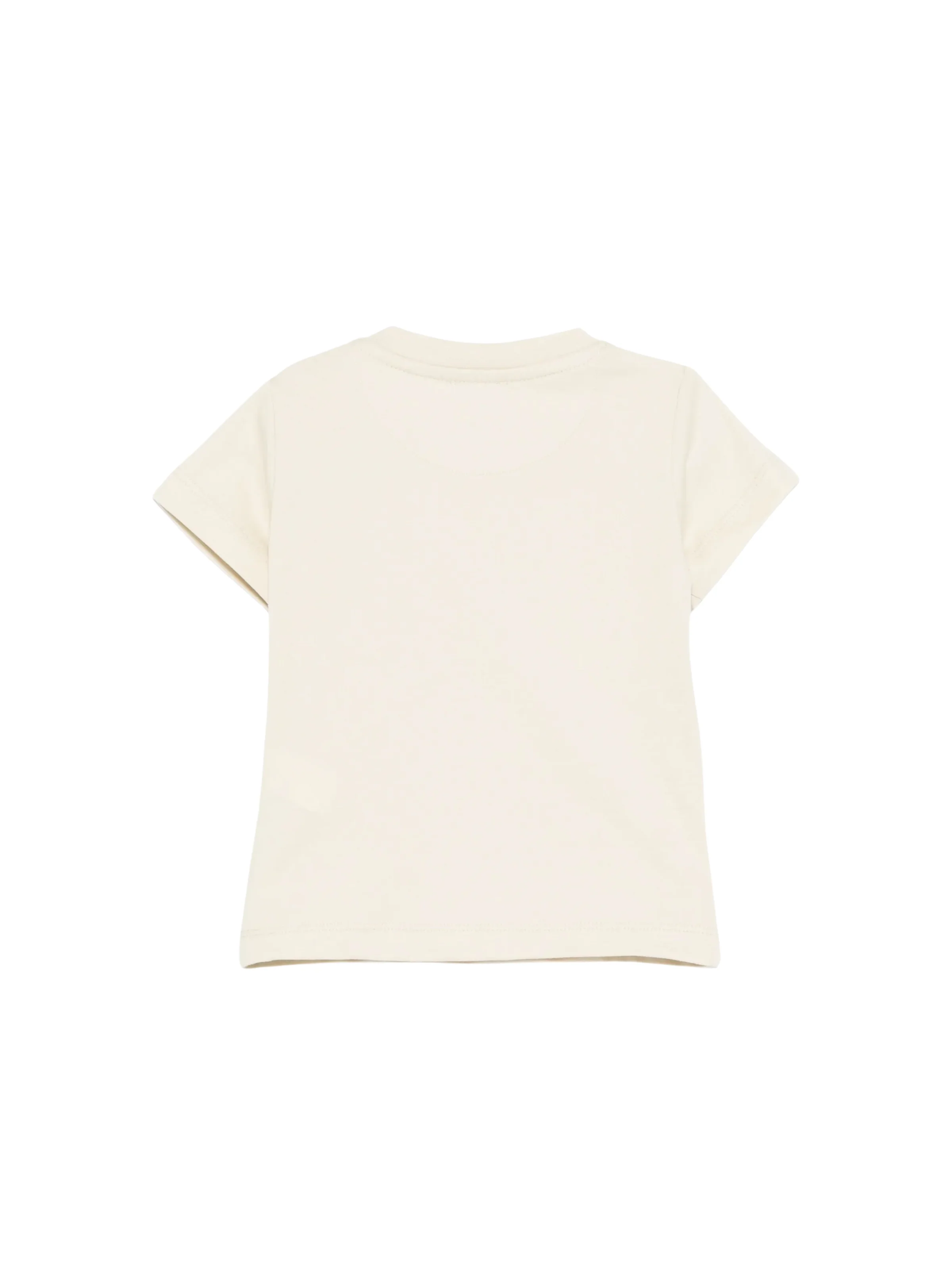 T-Shirt Just Cavalli beige con logo e patch - Image 2