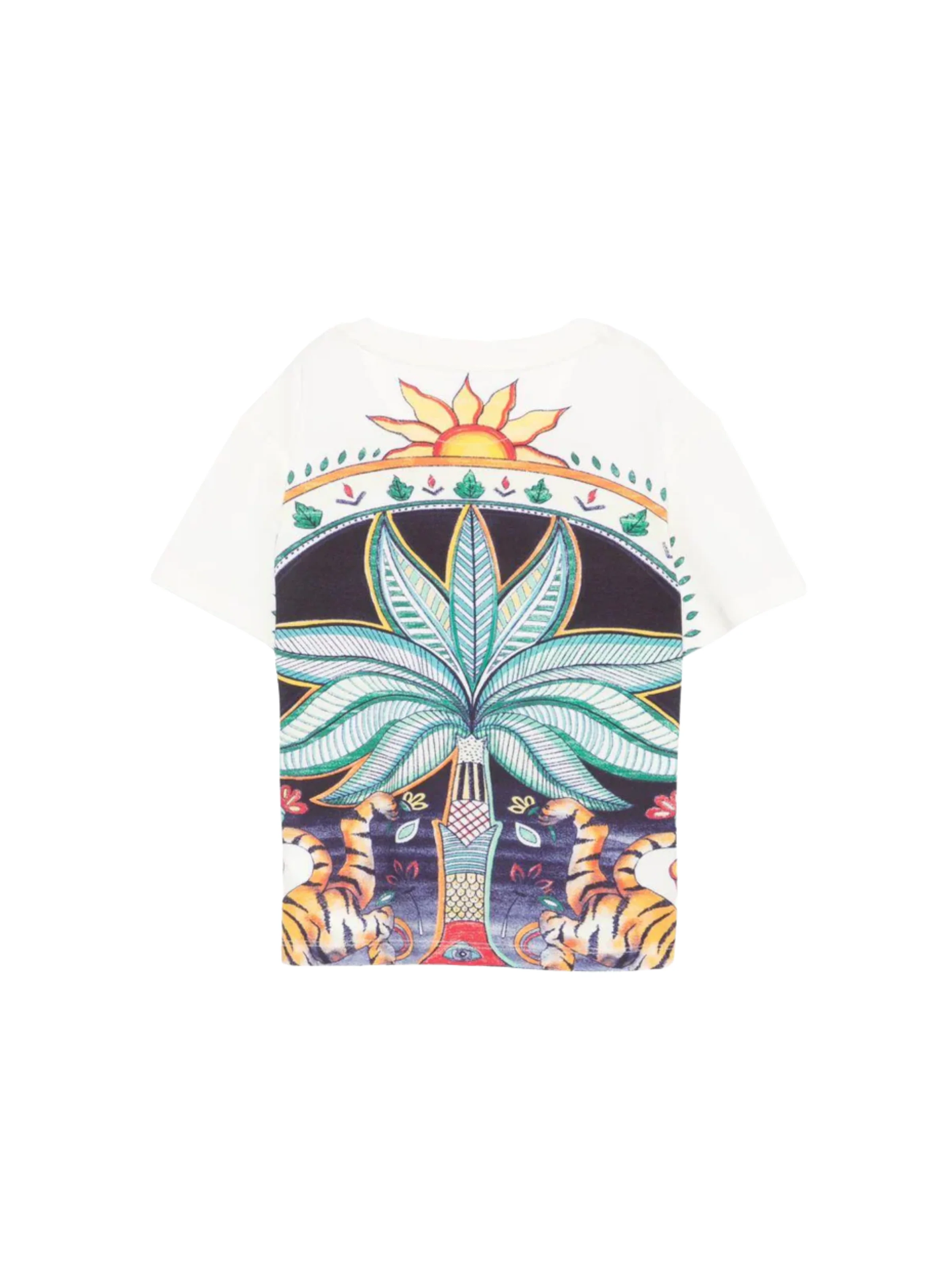 T-shirt Just Cavalli bianca con grafica multicolor - Image 2