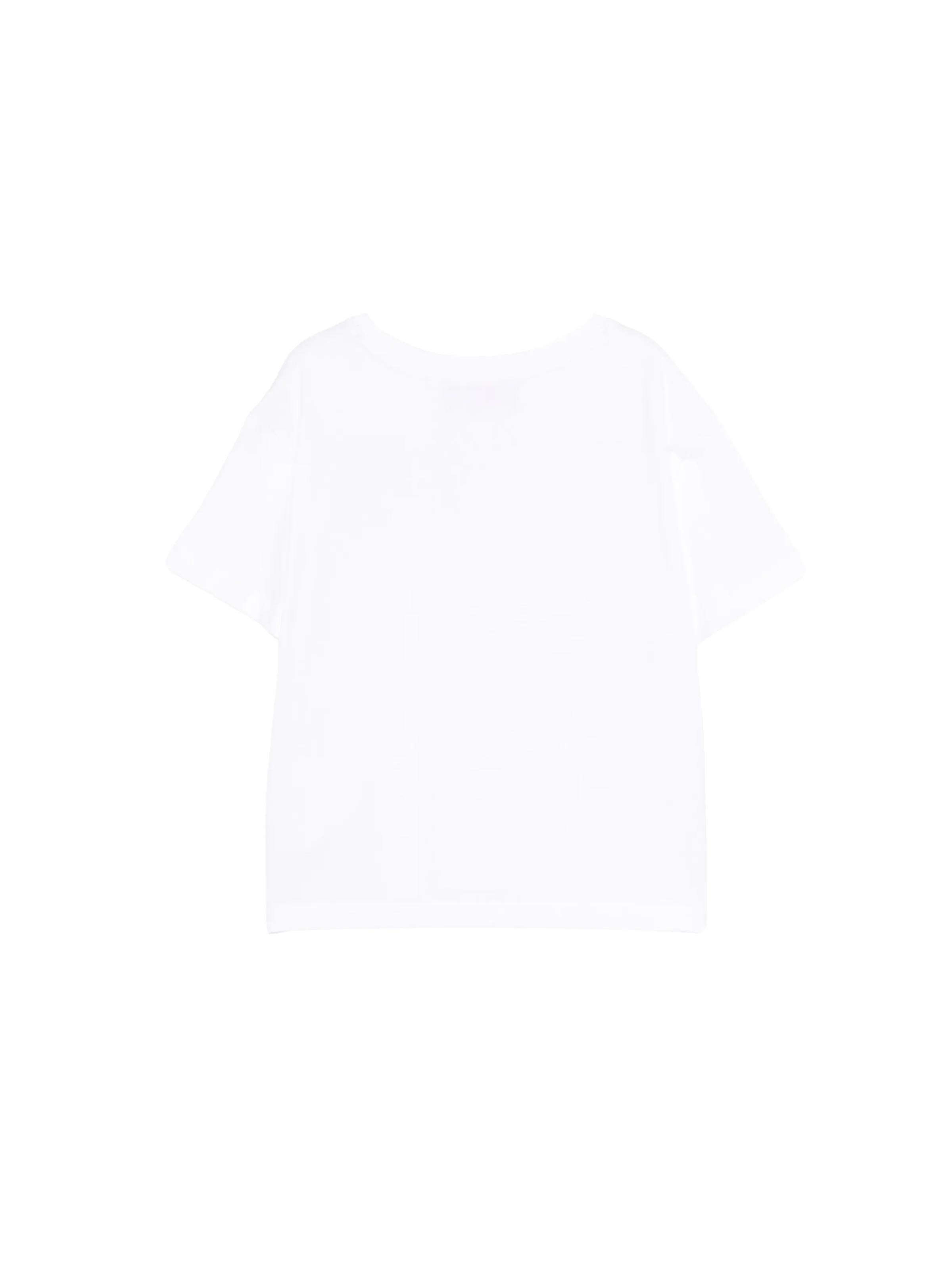 T-Shirt Just Cavalli bianca con logo in strass - Image 2