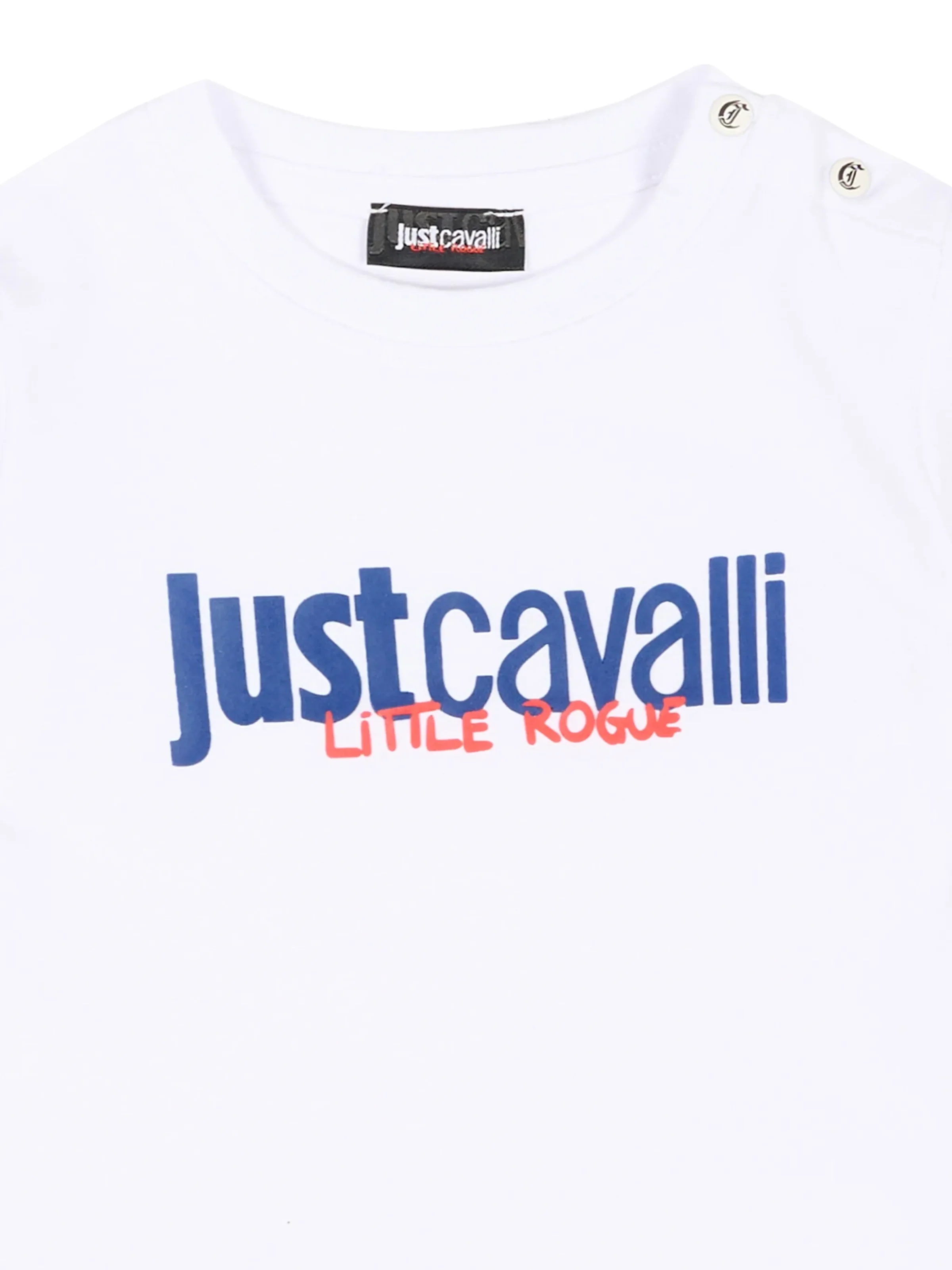 T-Shirt Just Cavalli bianca con logo - Image 3