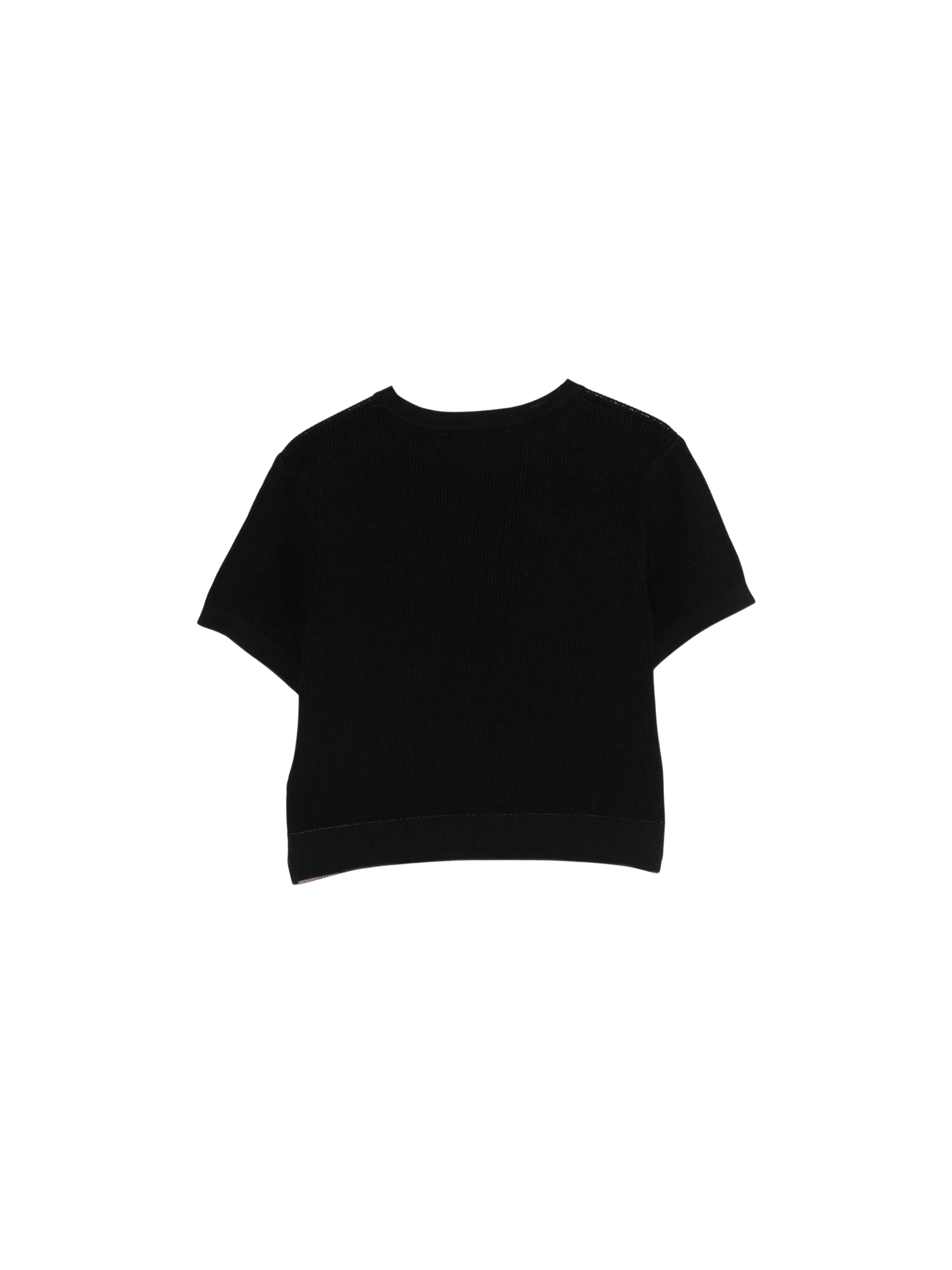 T-Shirt Just Cavalli nera con ricamo rosa logo - Image 2