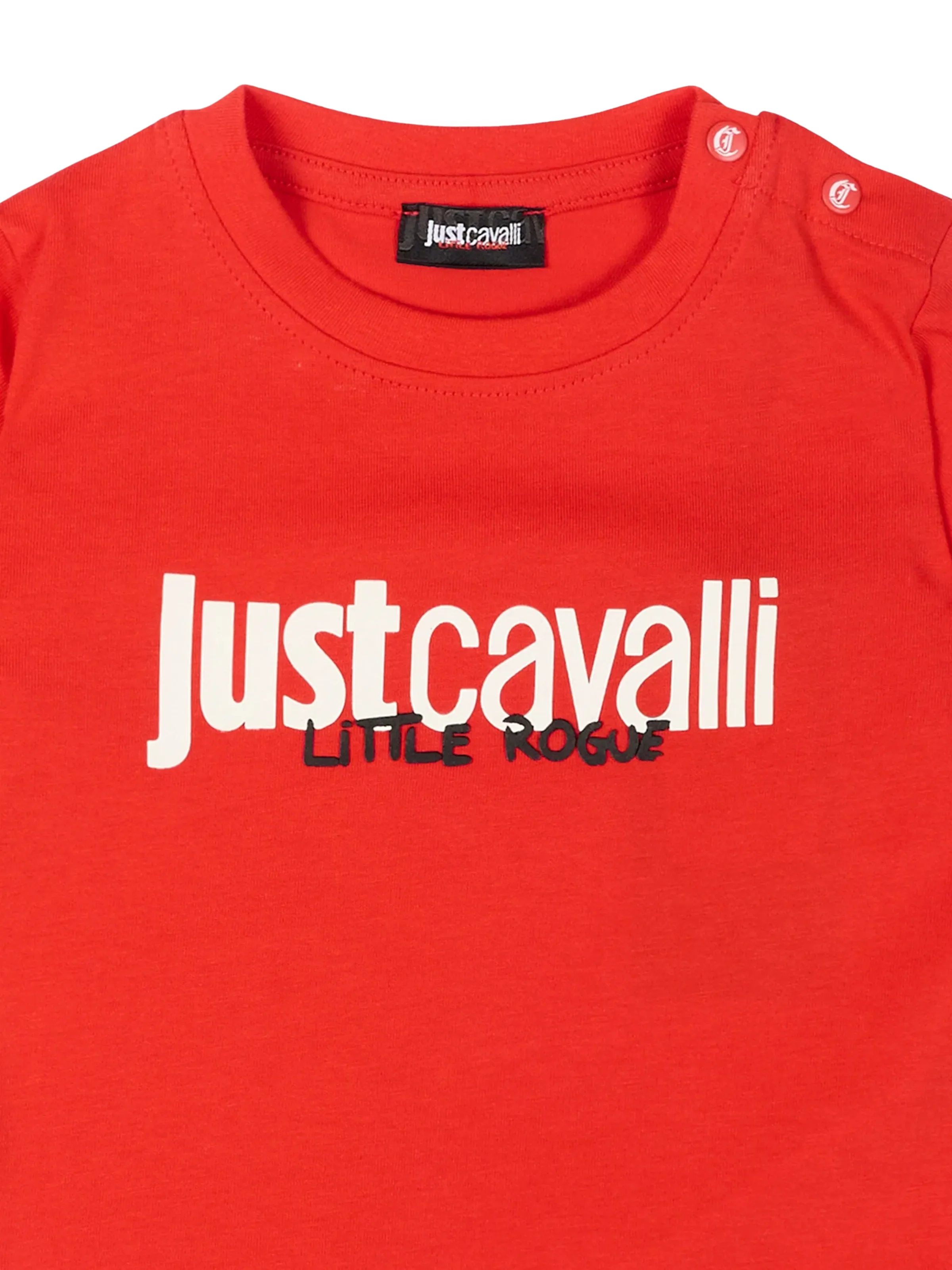 T-Shirt Just Cavalli rossa con logo - Image 3