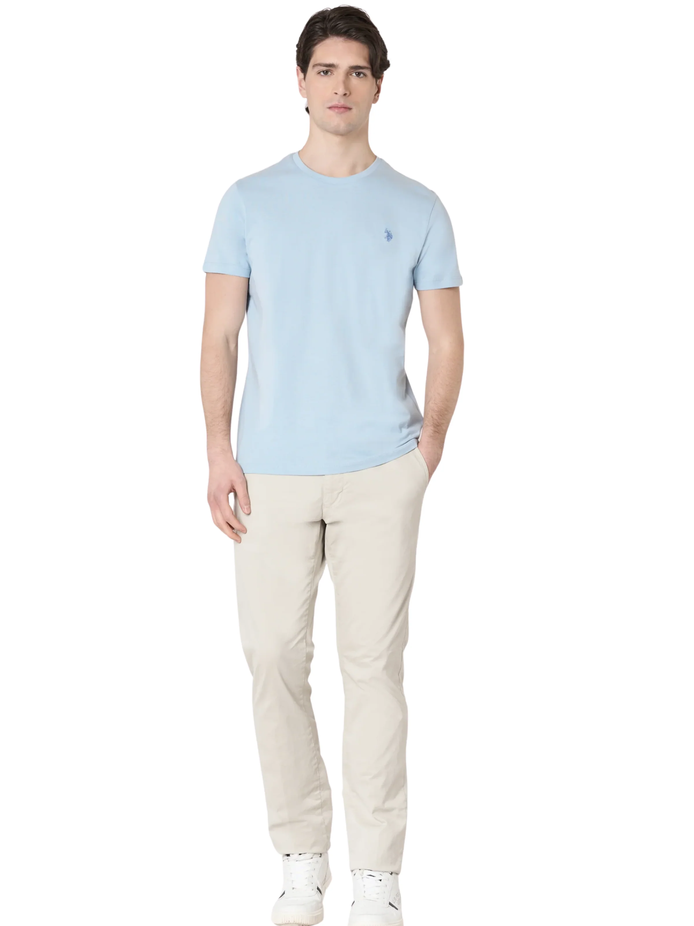 T-Shirt "Mick" U.S. Polo azzurra - Image 5
