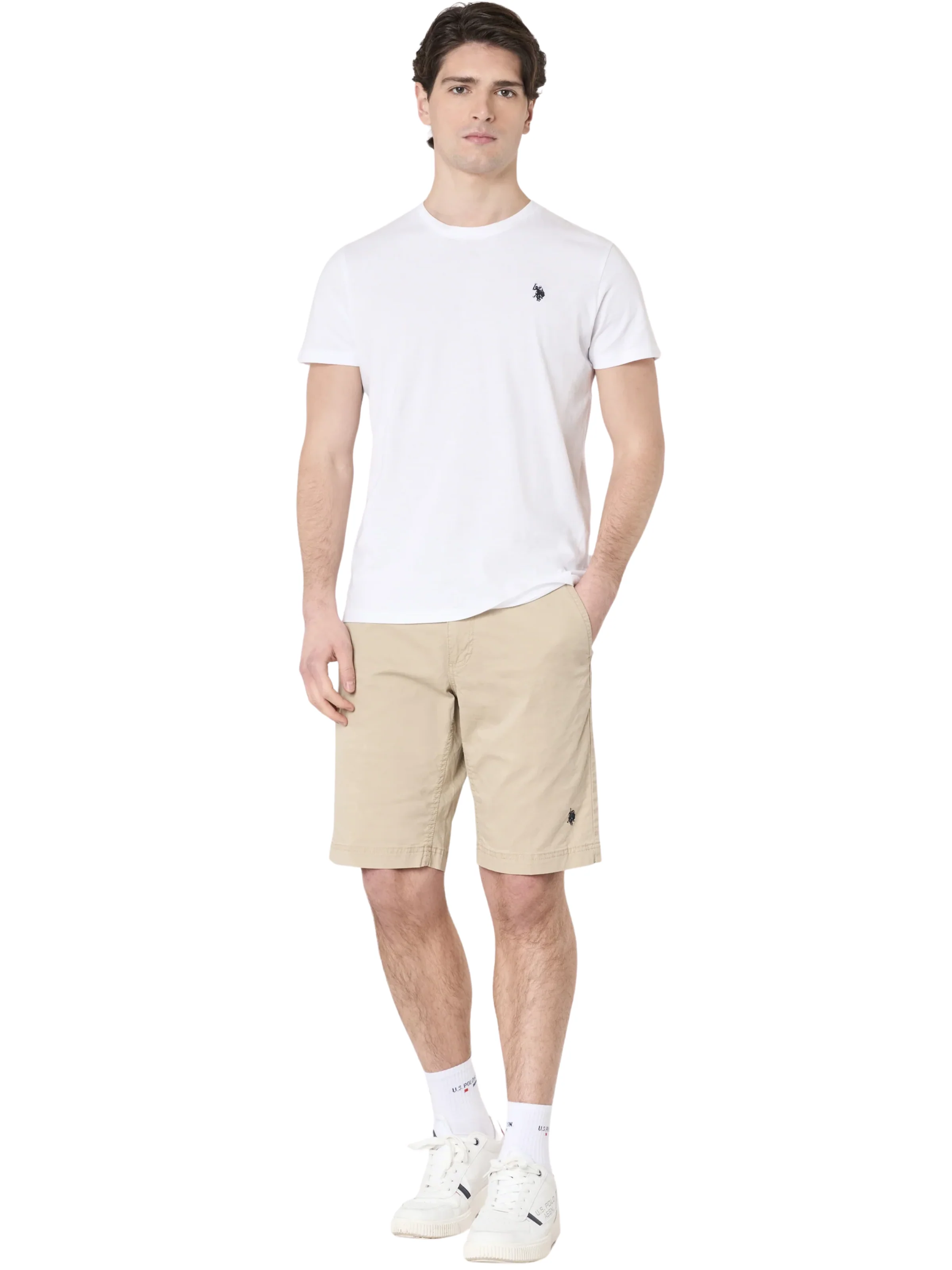 T-Shirt "Mick" U.S. Polo bianca - Image 5