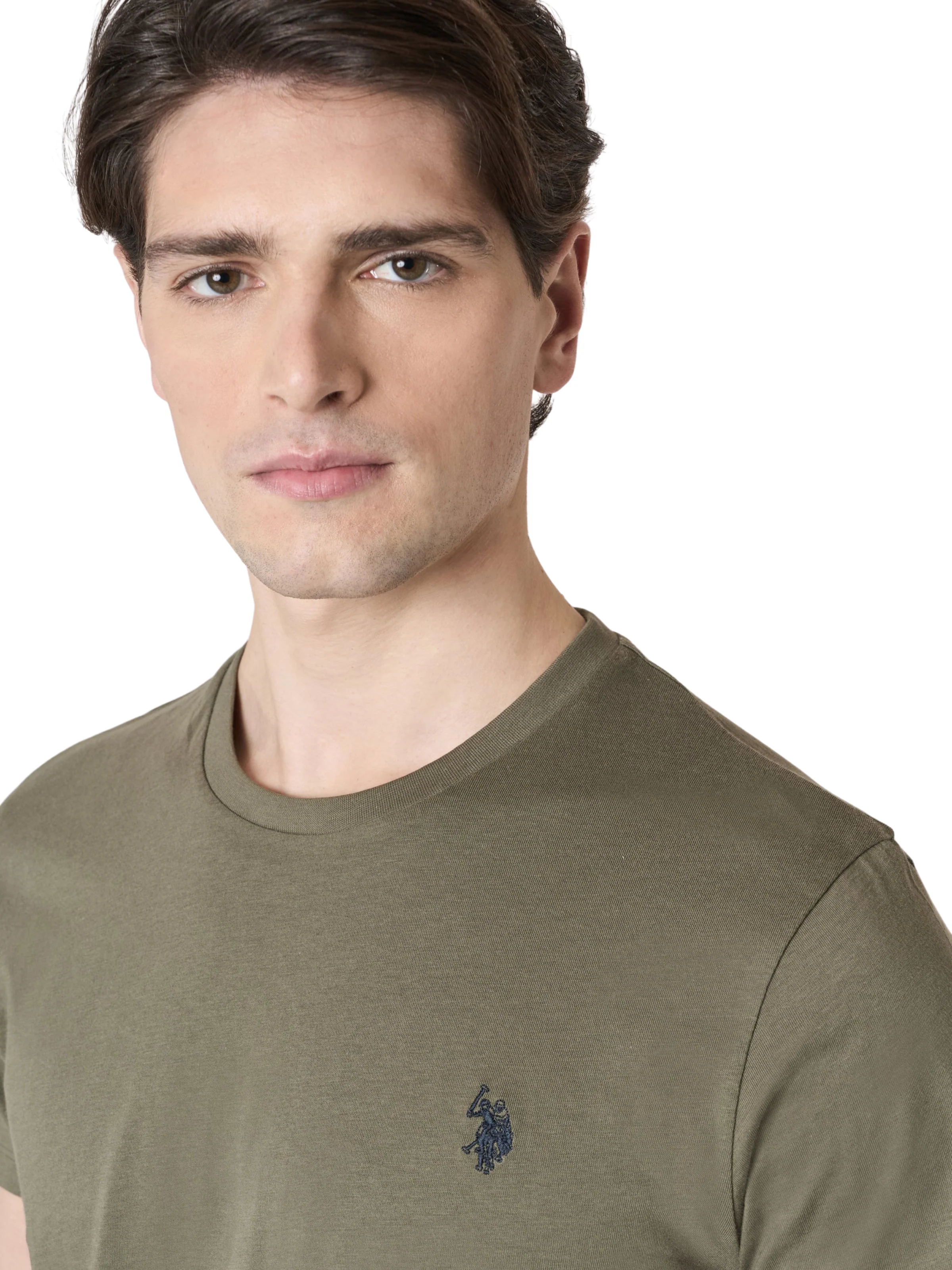 T-Shirt "Mick" U.S. Polo verde militare - Image 3