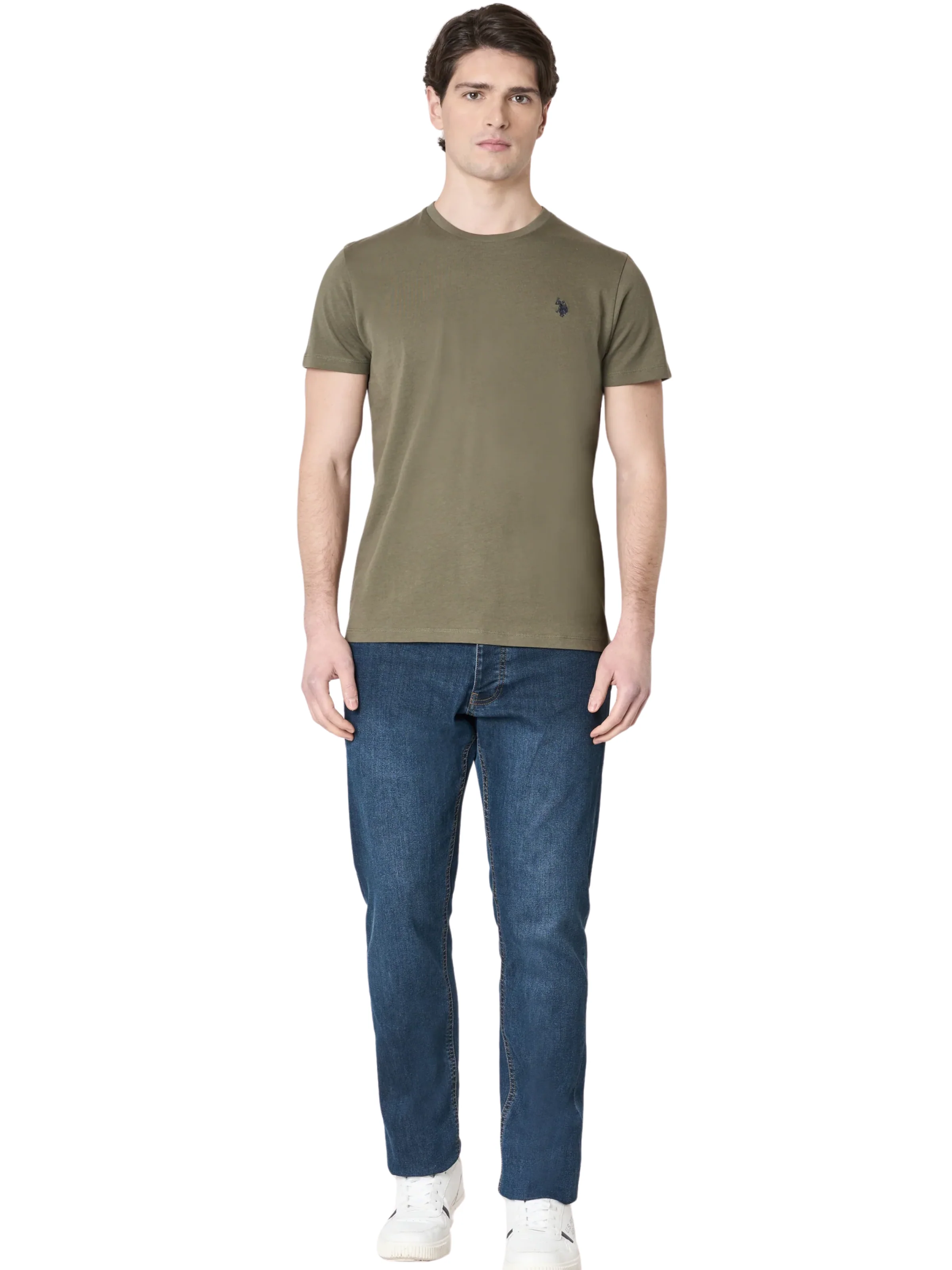 T-Shirt "Mick" U.S. Polo verde militare - Image 5
