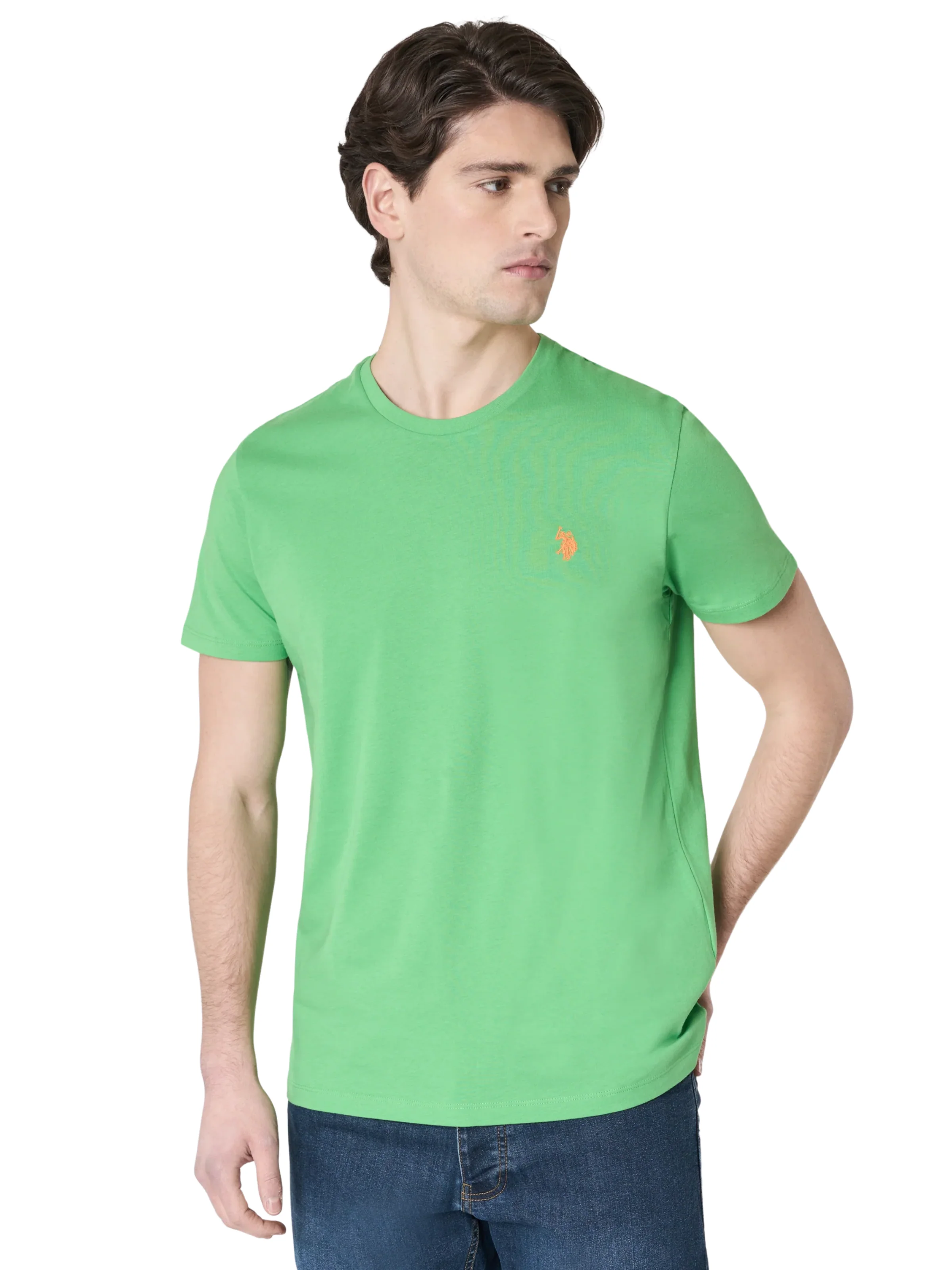 T-Shirt "Mick" U.S. Polo verde - Image 2