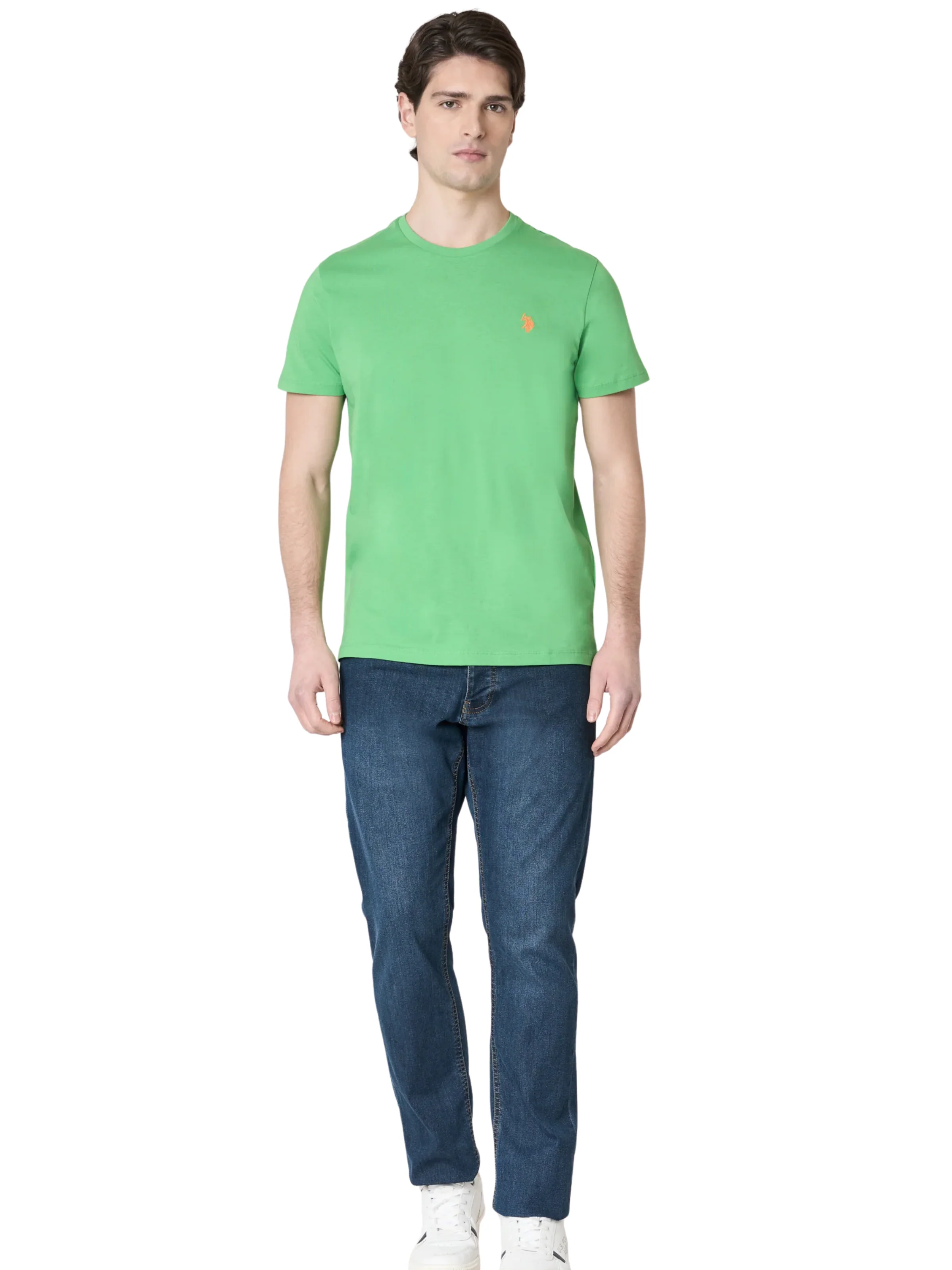 T-Shirt "Mick" U.S. Polo verde - Image 4
