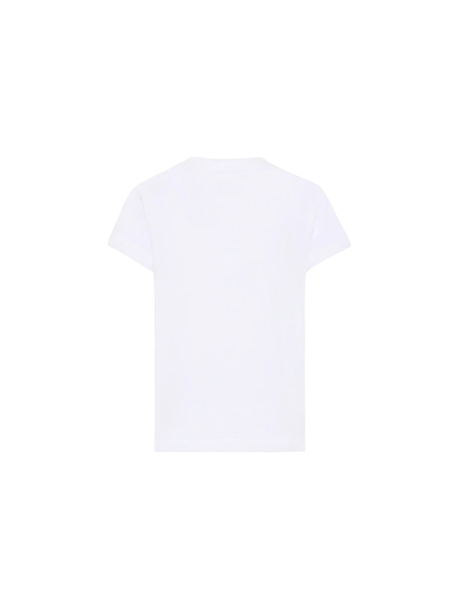 T-Shirt Moschino bianca con logo e teddy sul petto - Image 2
