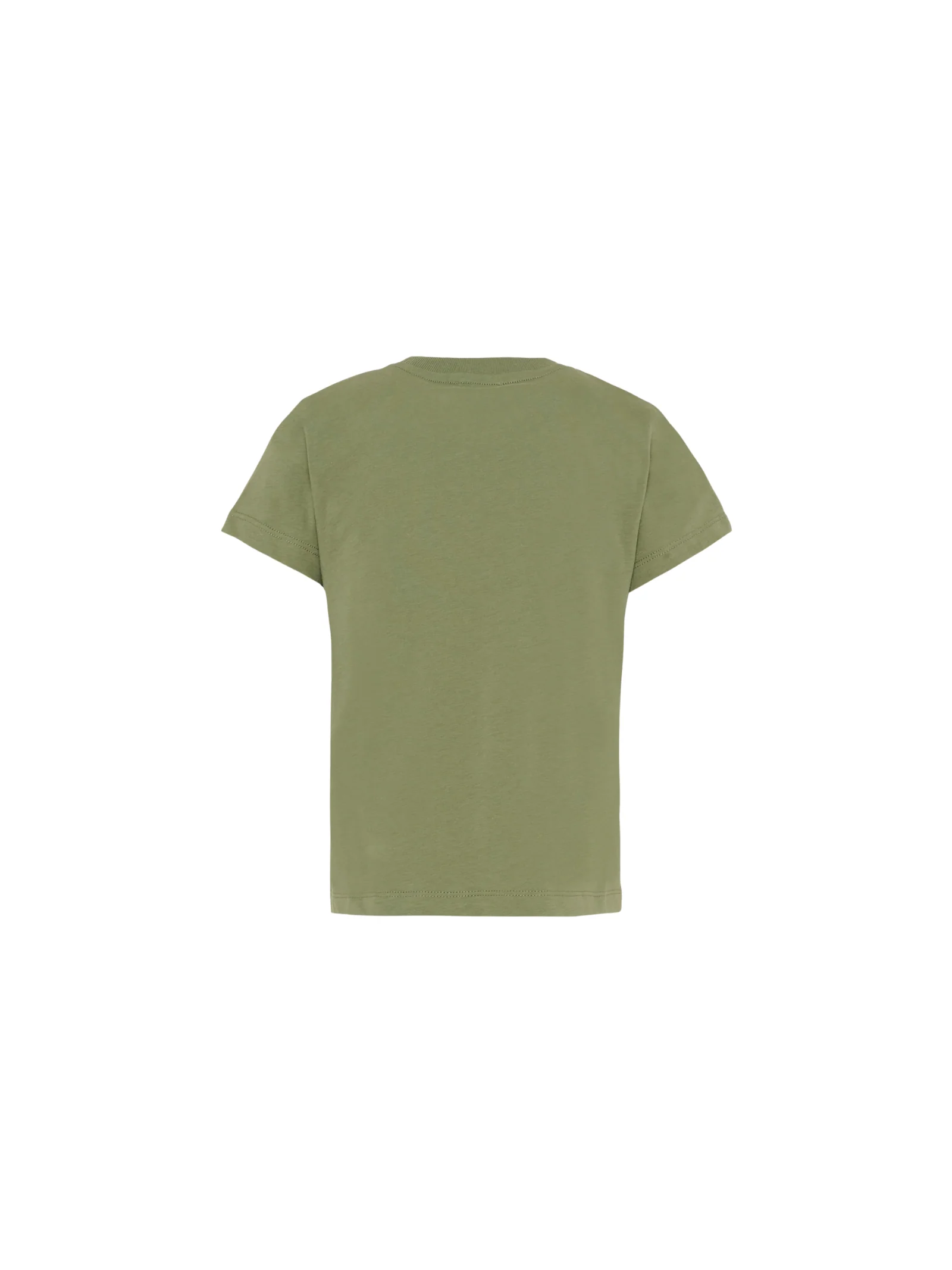 T-Shirt Moschino verde con logo e teddy sul petto - Image 2