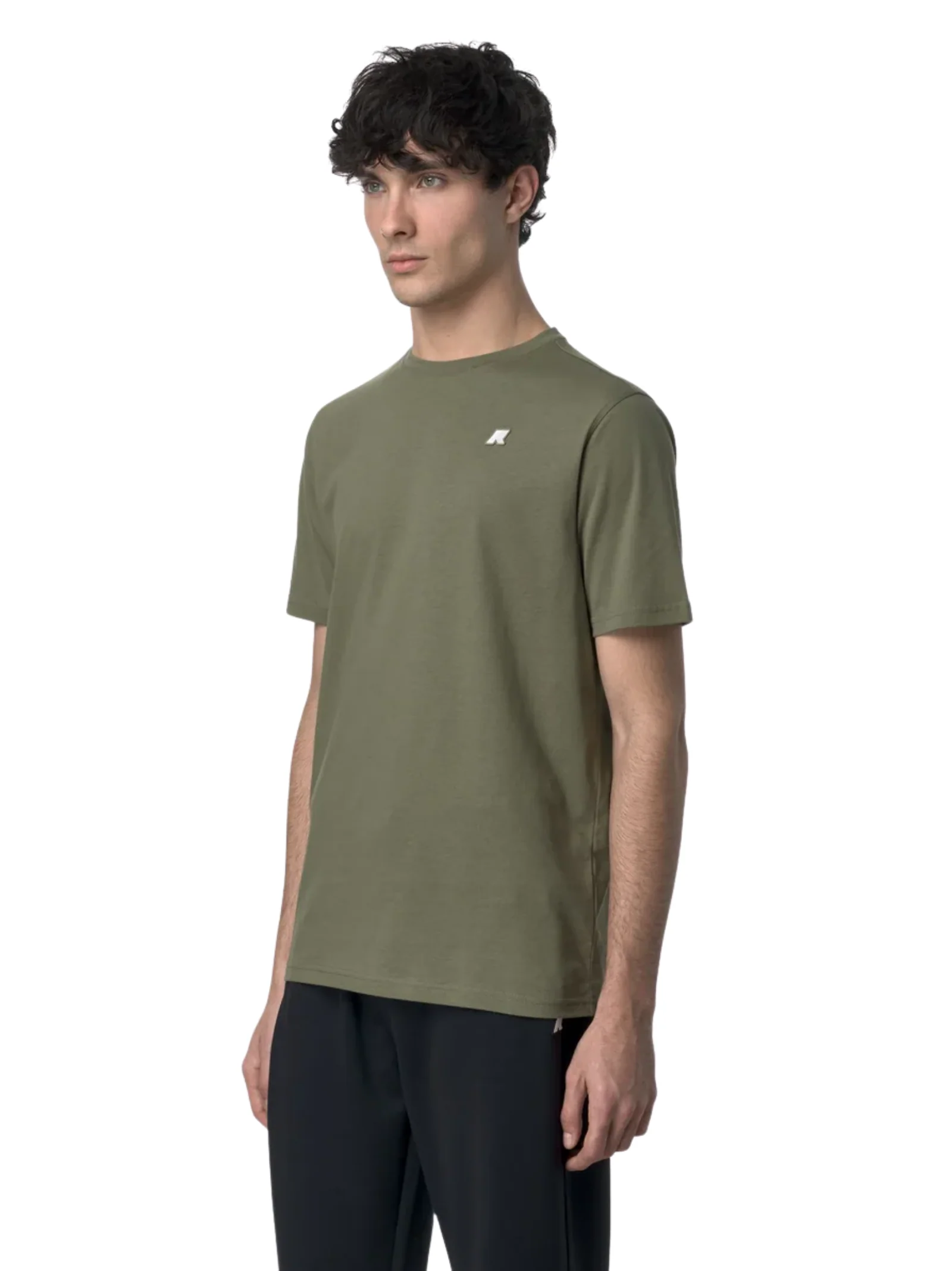 T-Shirt "Odom Jersey Slim" K-Way verde - Image 4