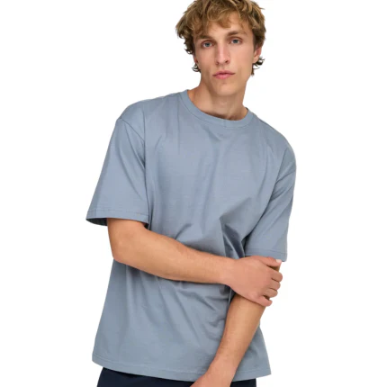 T-Shirt Only & Sons azzurro polvere - Image 4