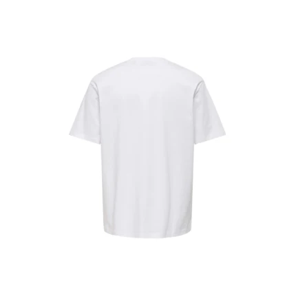 T-Shirt Only & Sons bianca con stampa frontale - Image 2