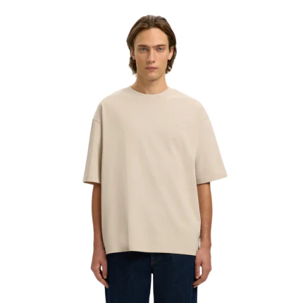T-Shirt over Selected beige - Image 2