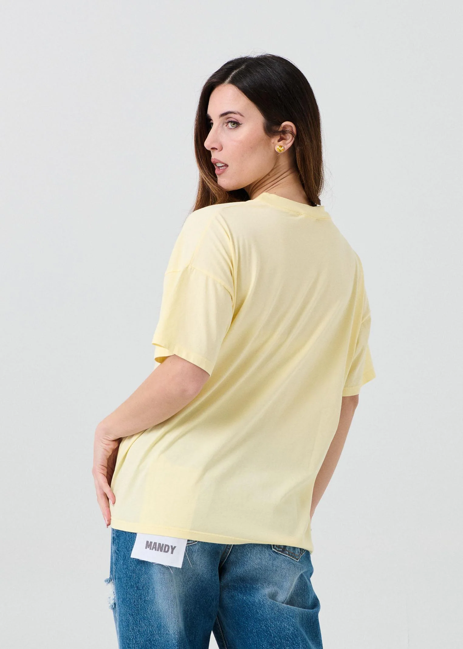 T-Shirt over Vicolo gialla "Dolce far niente" - Image 3