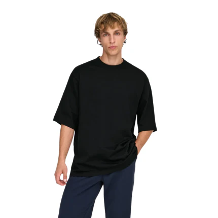 T-Shirt oversize Only & Sons nera - Image 3