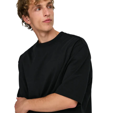 T-Shirt oversize Only & Sons nera - Image 5