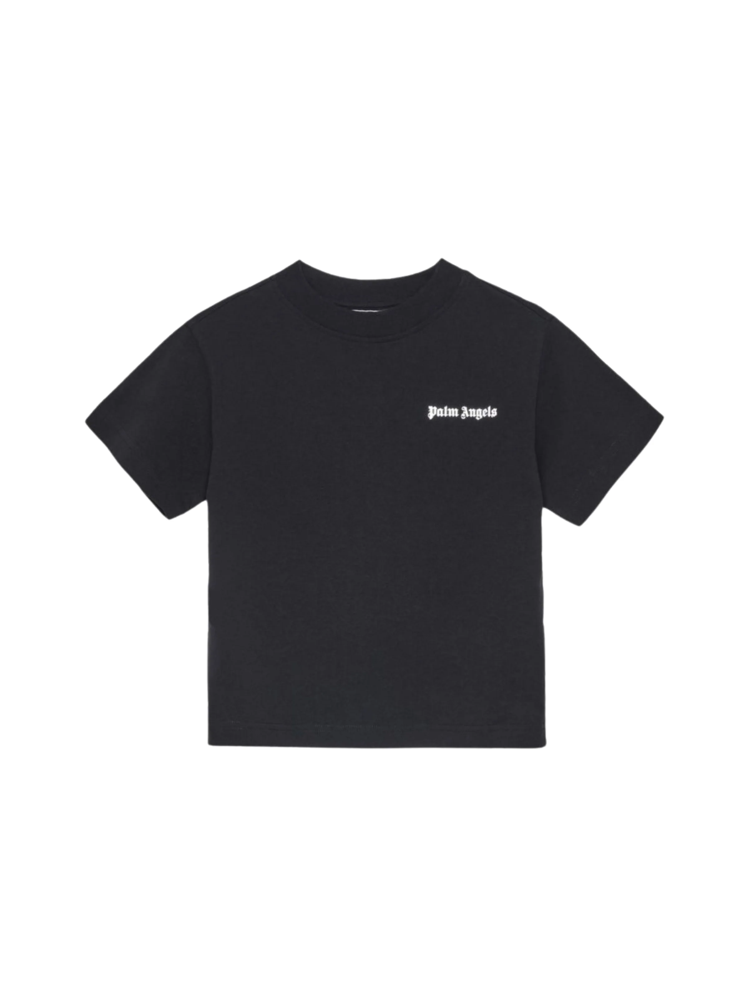 T-Shirt Palm Angels nera con logo sul petto