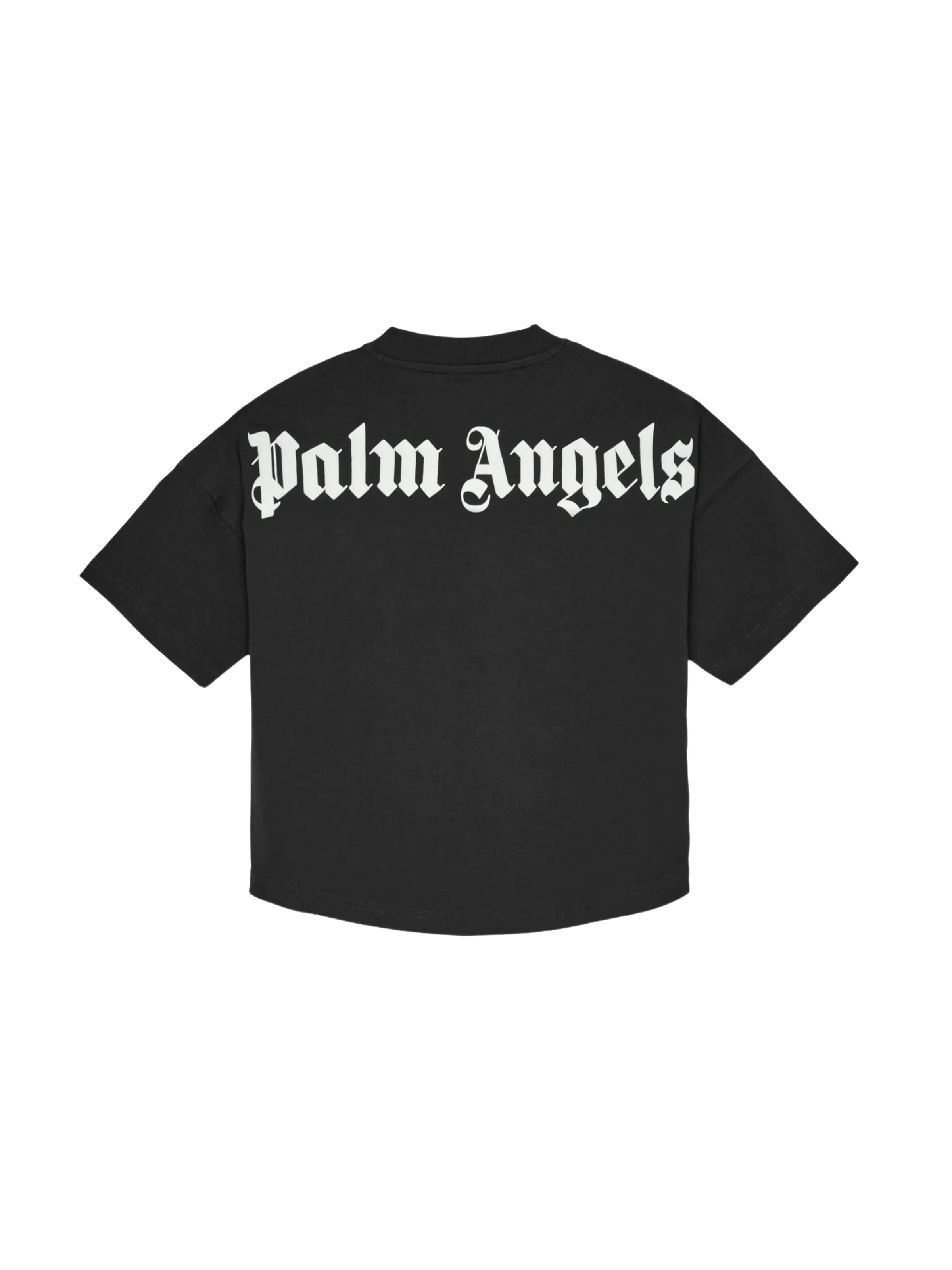 T-Shirt Palm Angels nera con maxi logo posteriore - Image 2