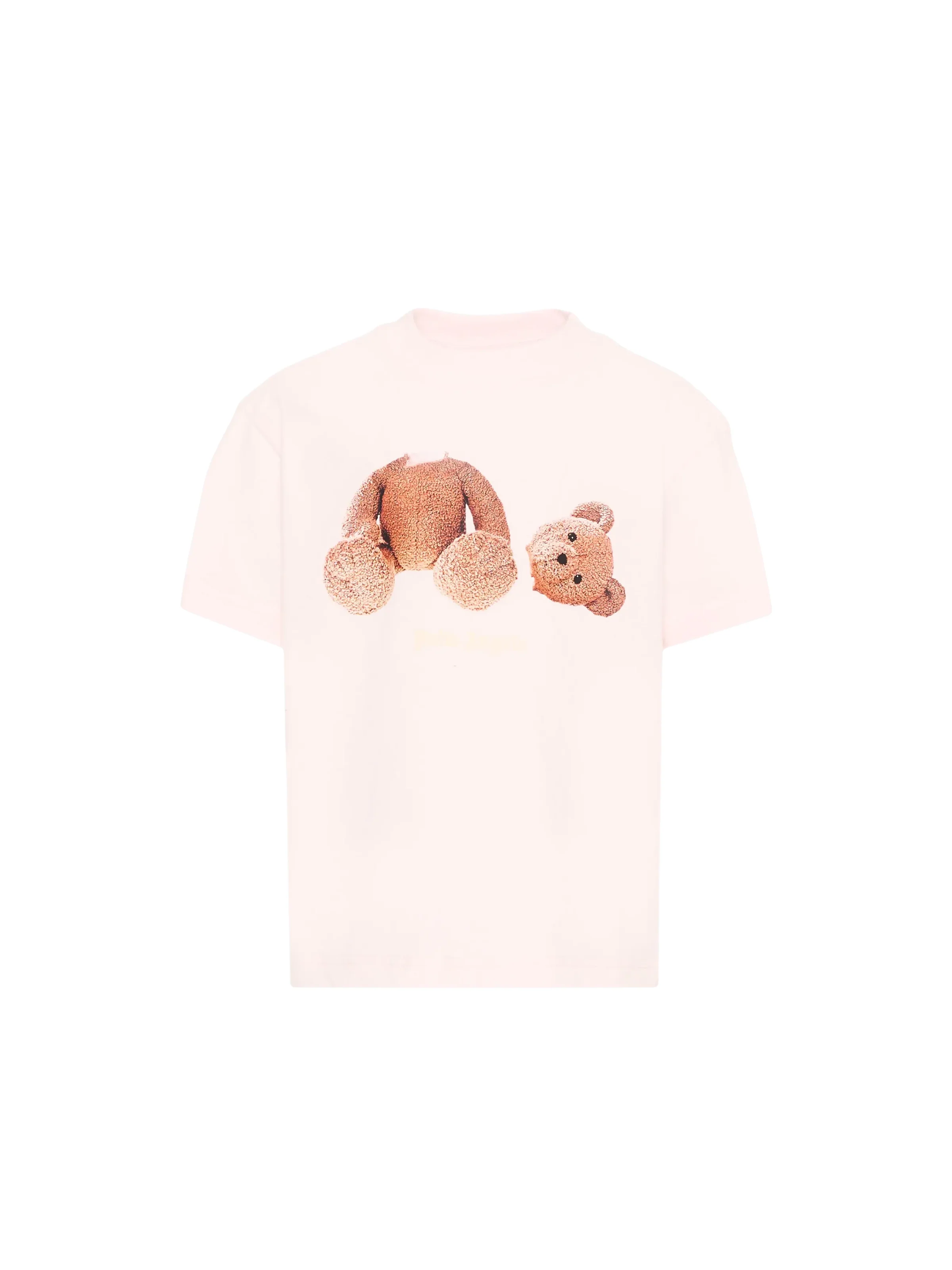 T-Shirt Palm Angels rosa con teddy