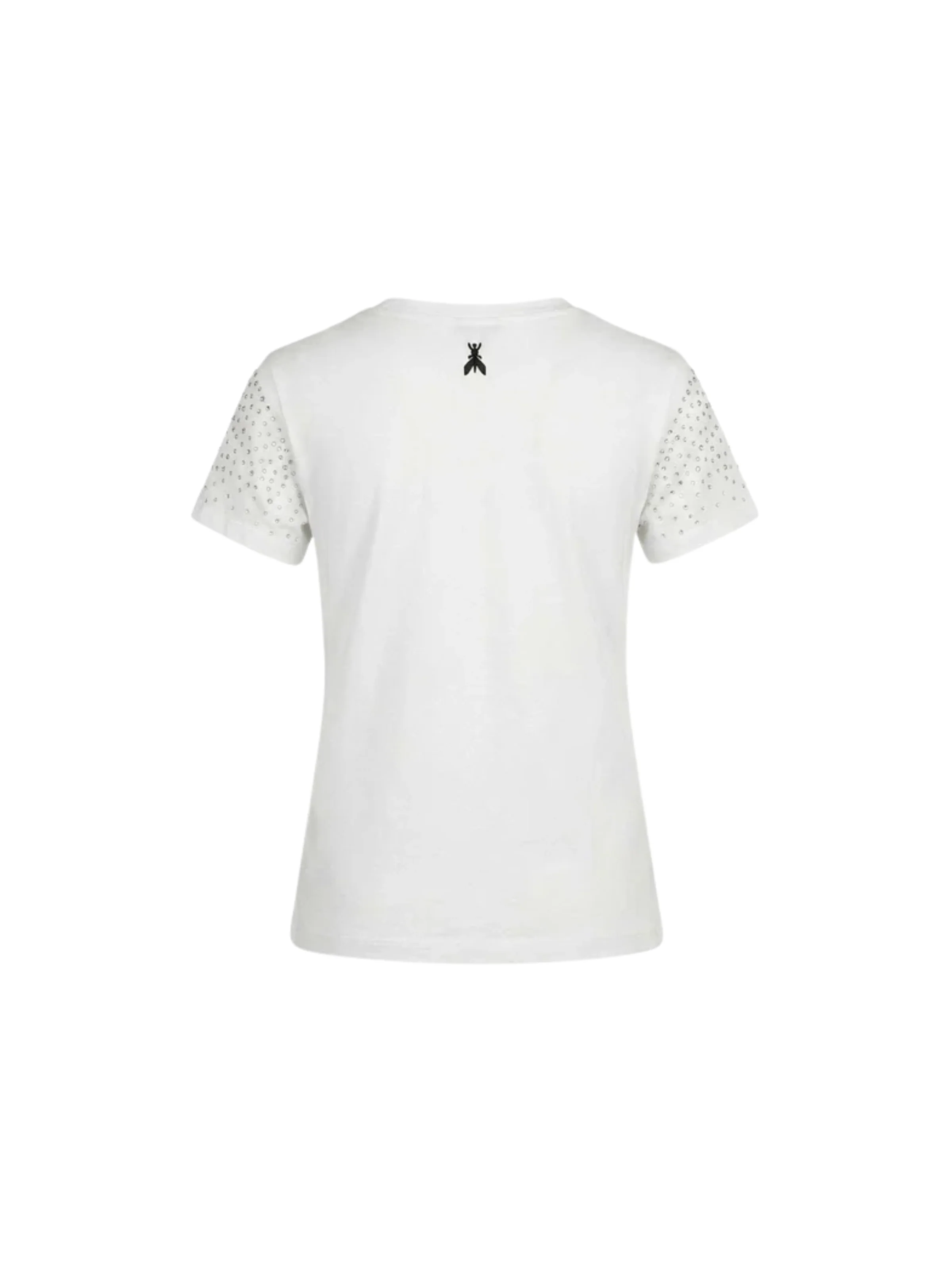 T-Shirt Patrizia Pepe bianca con strass - Image 2