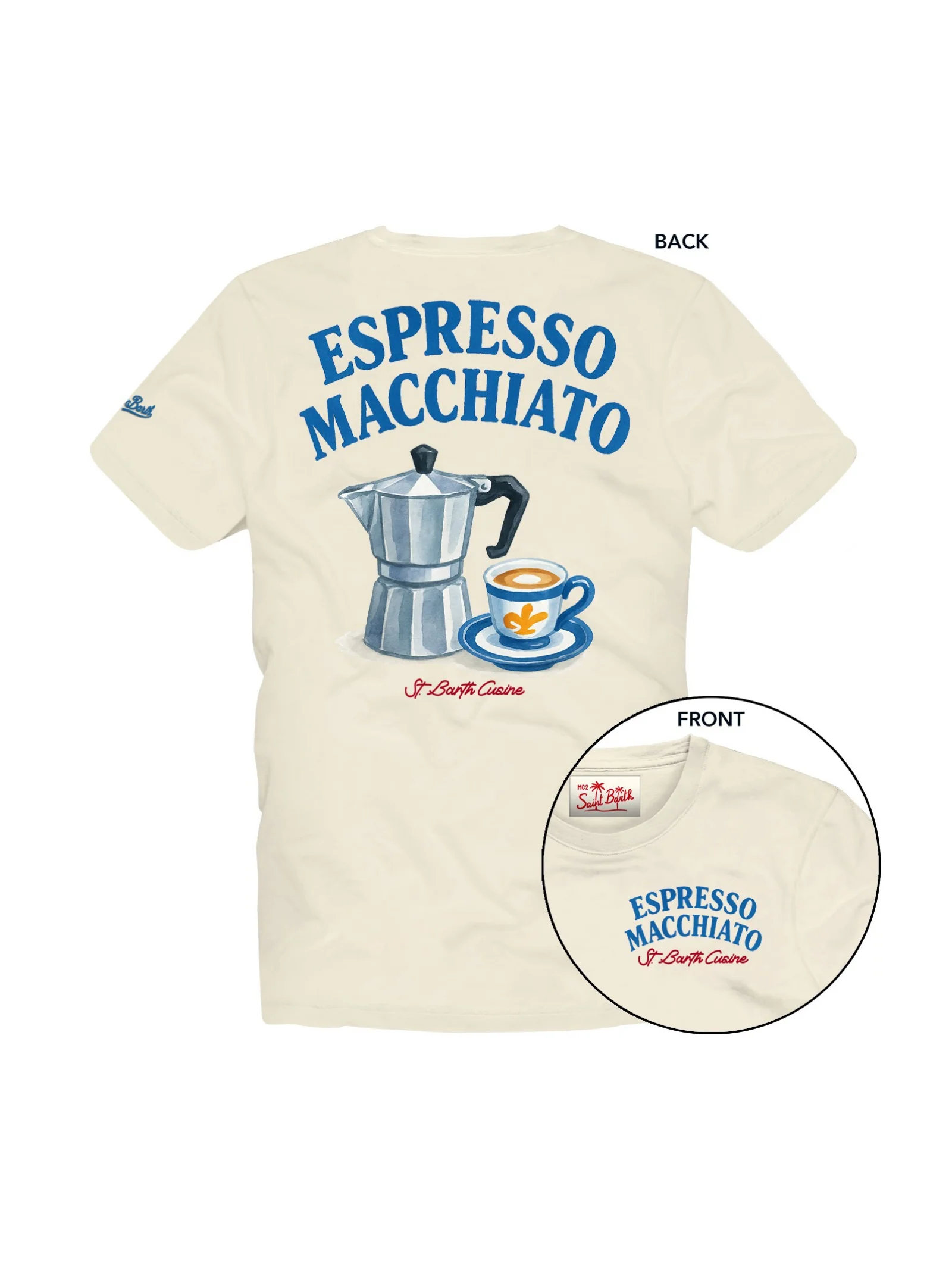 T-Shirt "Portland Jr" Saint Barth beige "Espresso Macchiato"