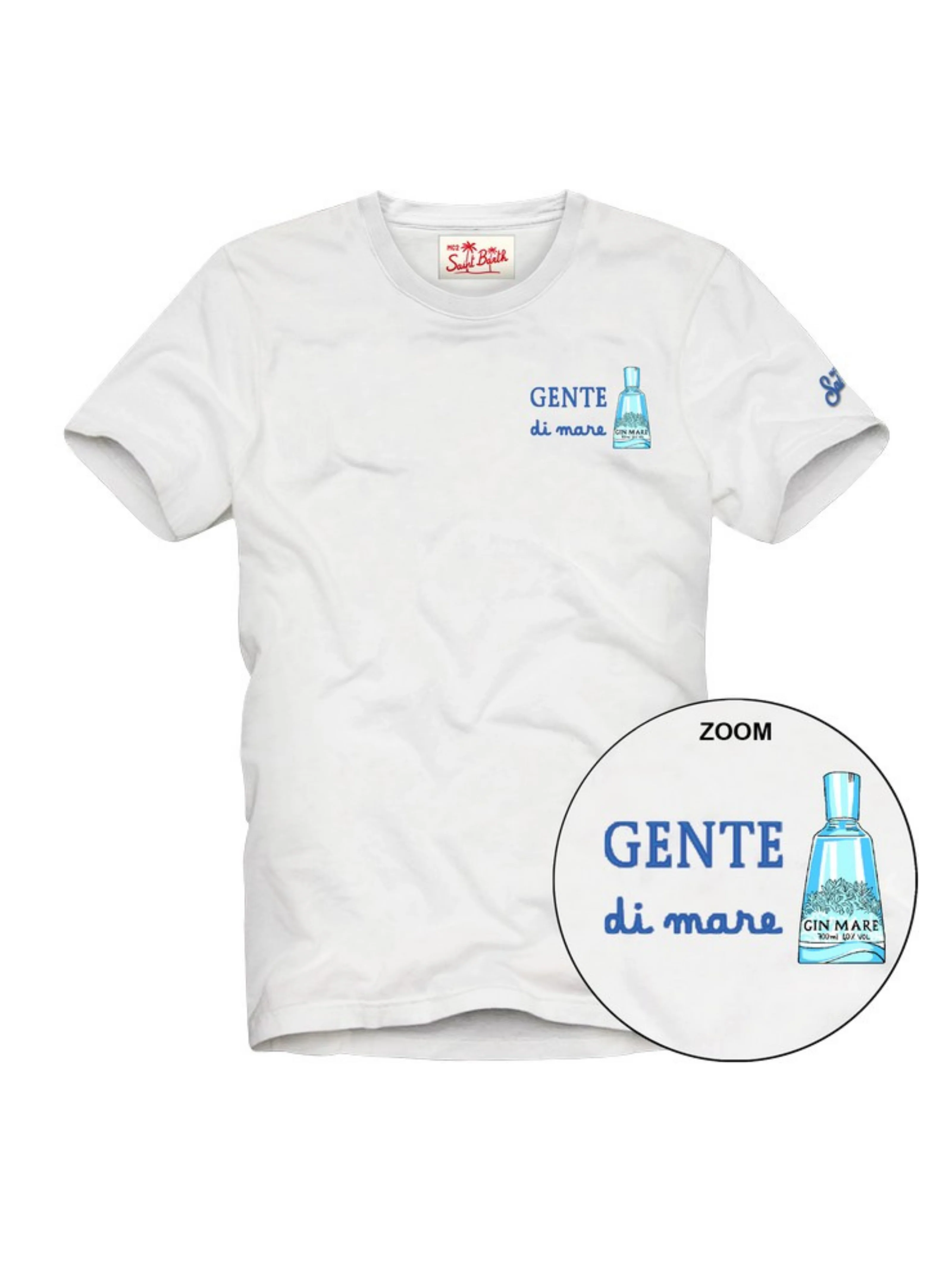 T-Shirt "Portofino" Saint Barth bianca "GENTE di mare"