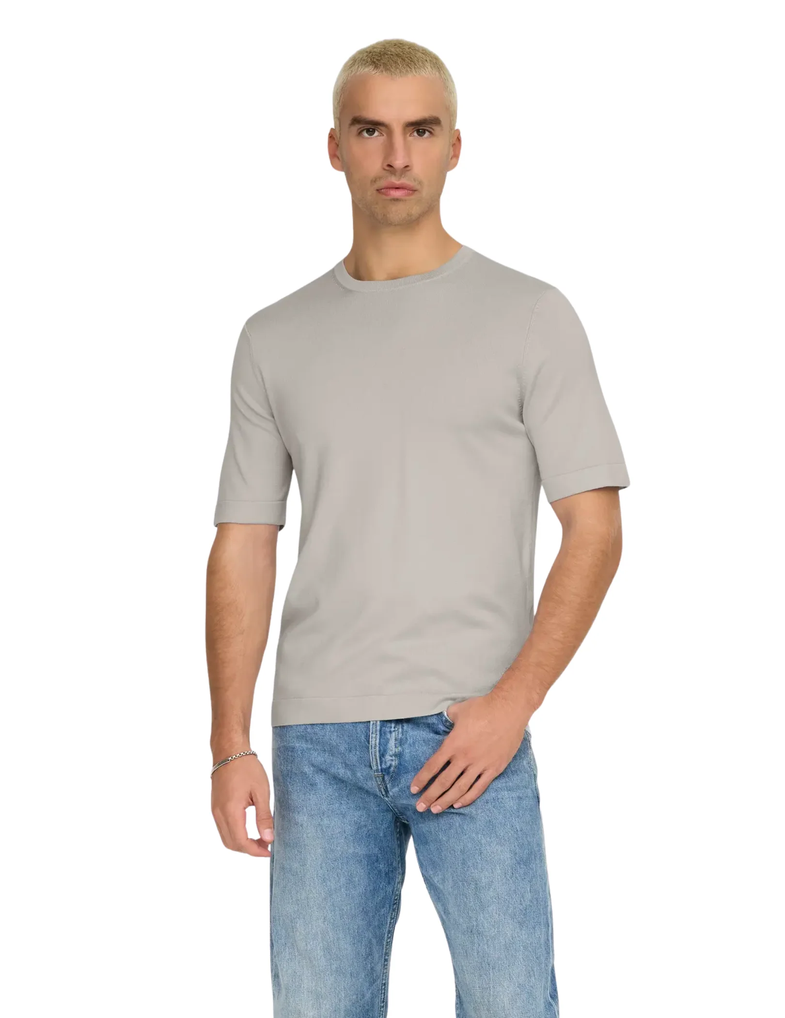 T-Shirt regular fit Only & Sons beige - Image 3