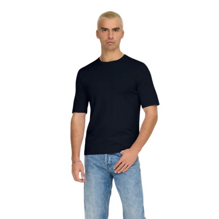 T-Shirt regular fit Only & Sons nera - Image 3