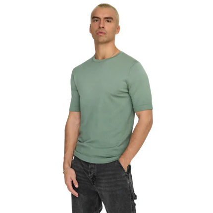 T-Shirt regular fit Only & Sons verde - Image 3