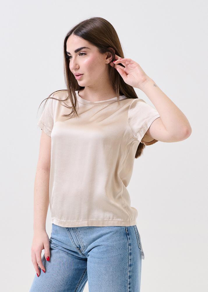 T-Shirt satinata Armoire beige - Image 2