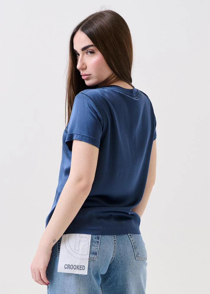 T-Shirt satinata Armoire blu - Image 3