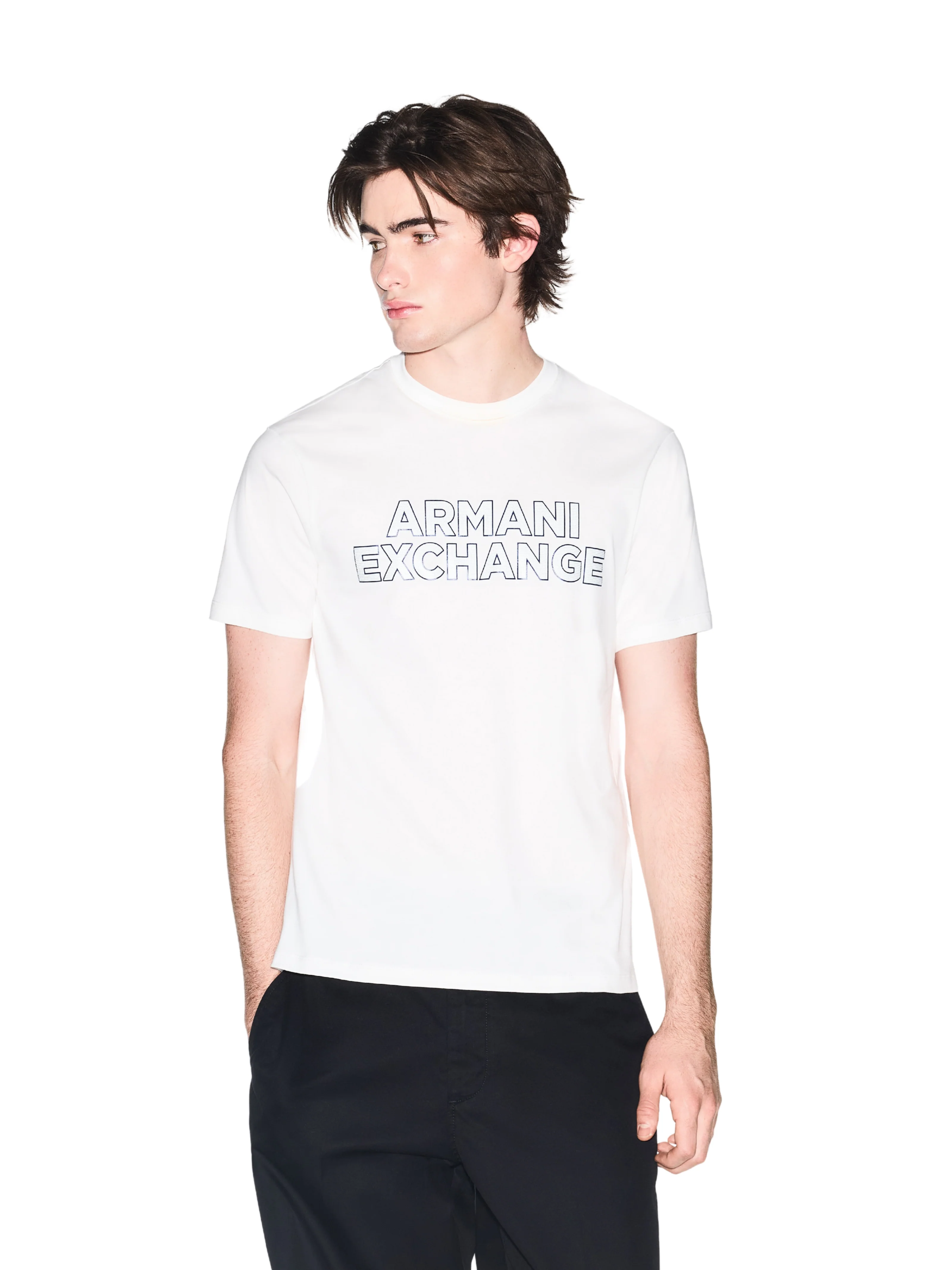 T-Shirt slim fit Armani Exchange bianca - Image 2