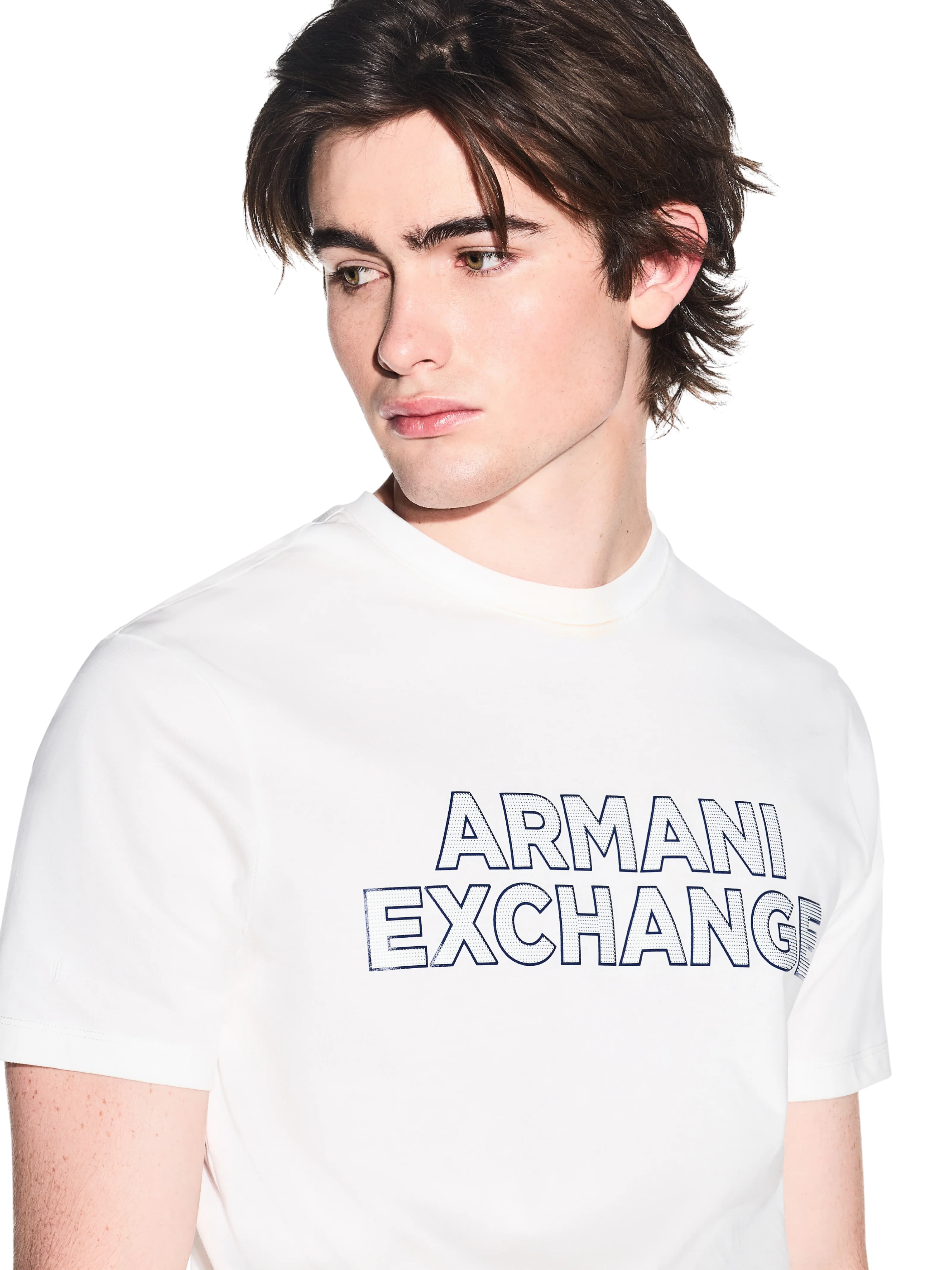 T-Shirt slim fit Armani Exchange bianca - Image 3