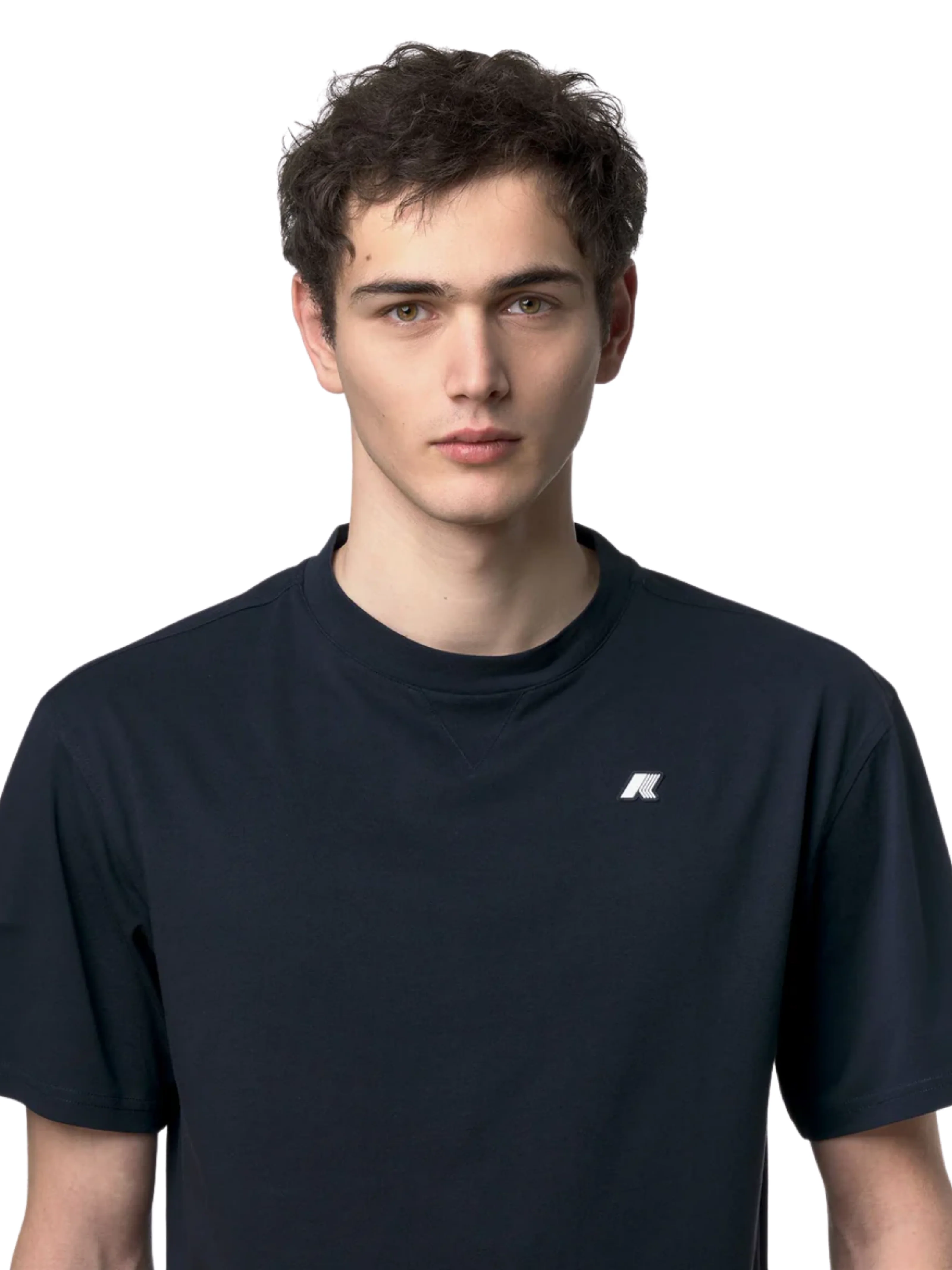 T-Shirt "Solo Jersey Triangle" K-Way blu - Image 4