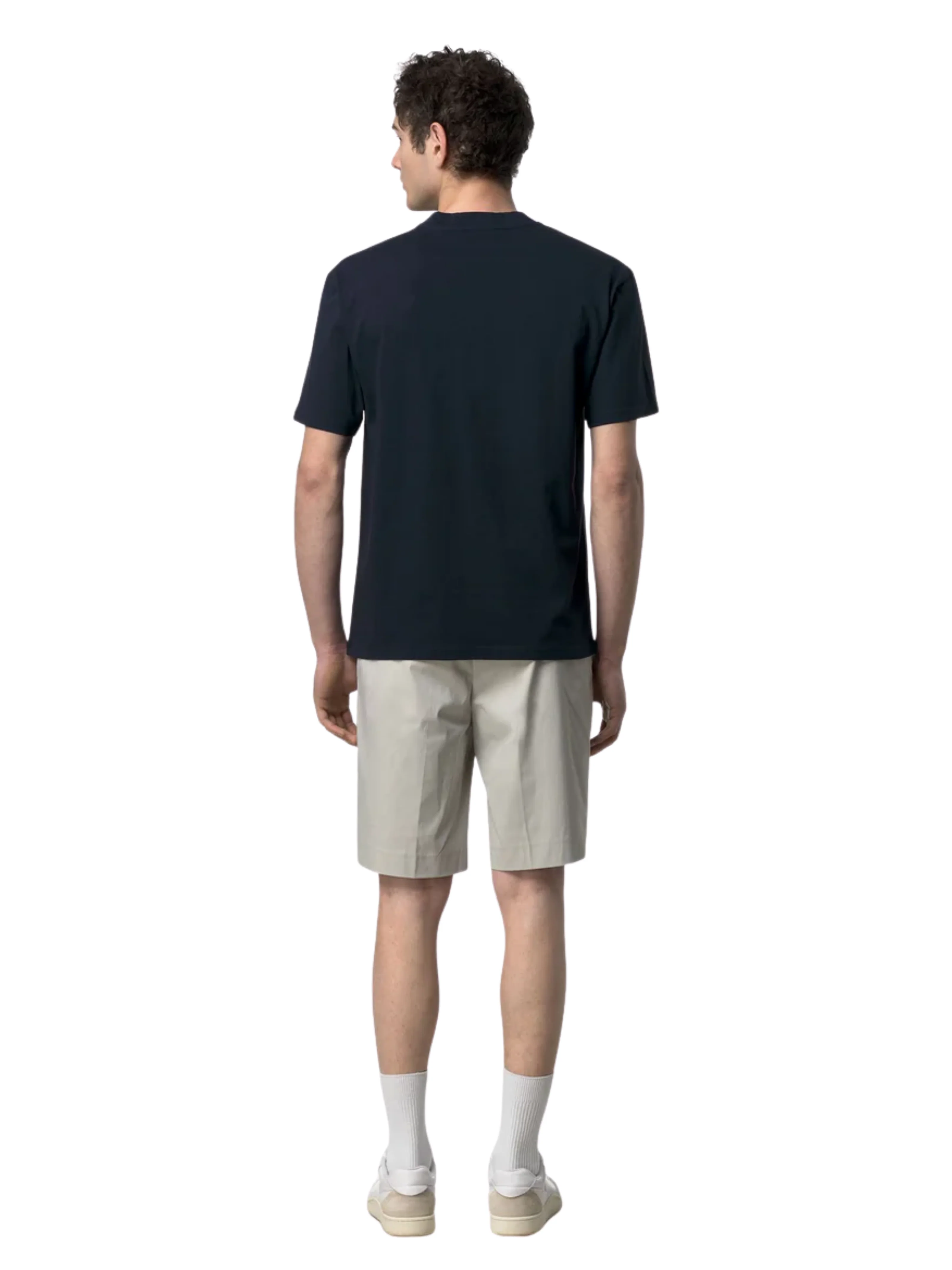 T-Shirt "Solo Jersey Triangle" K-Way blu - Image 5