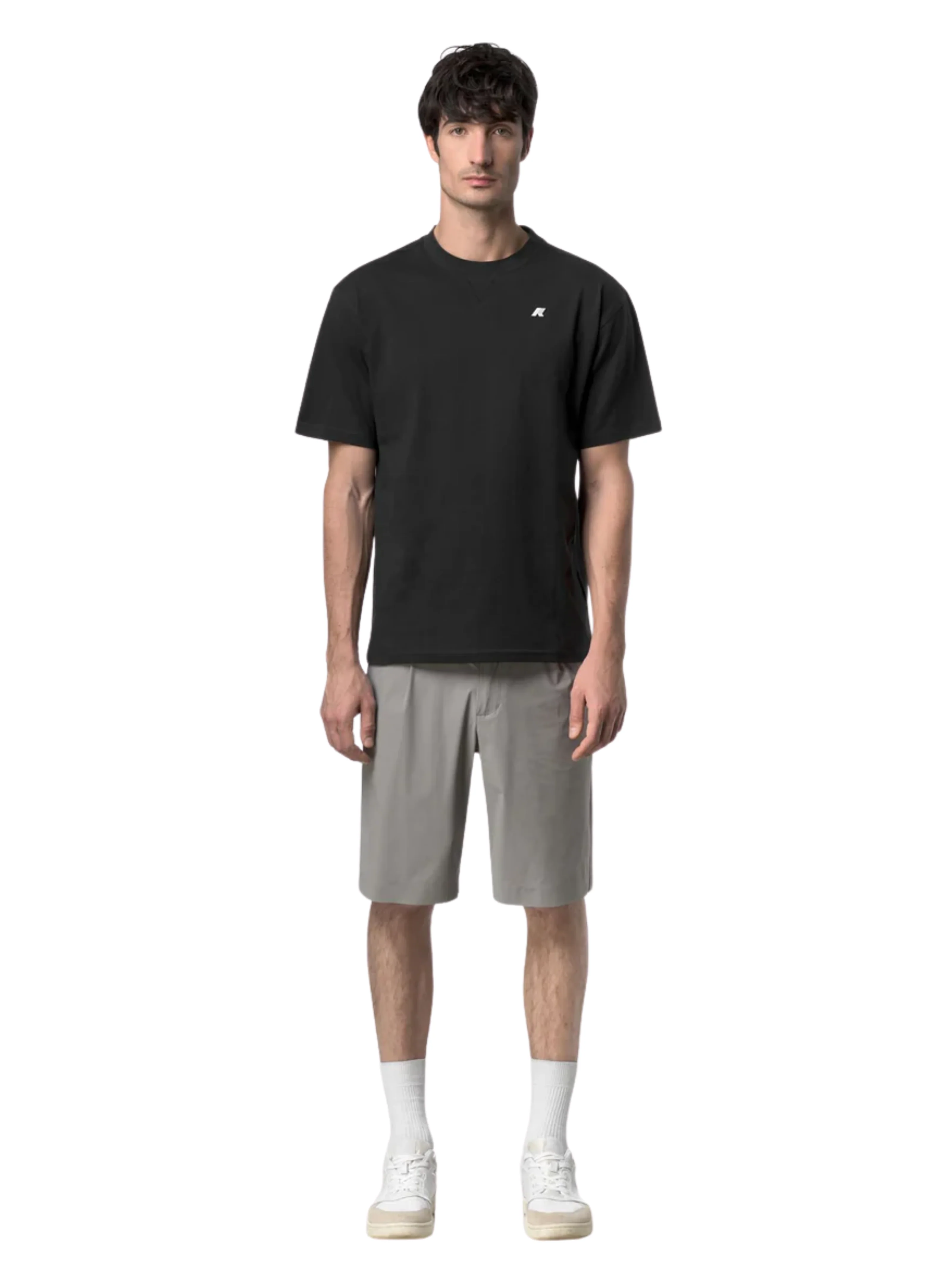 T-Shirt "Solo Jersey Triangle" K-Way nero - Image 2